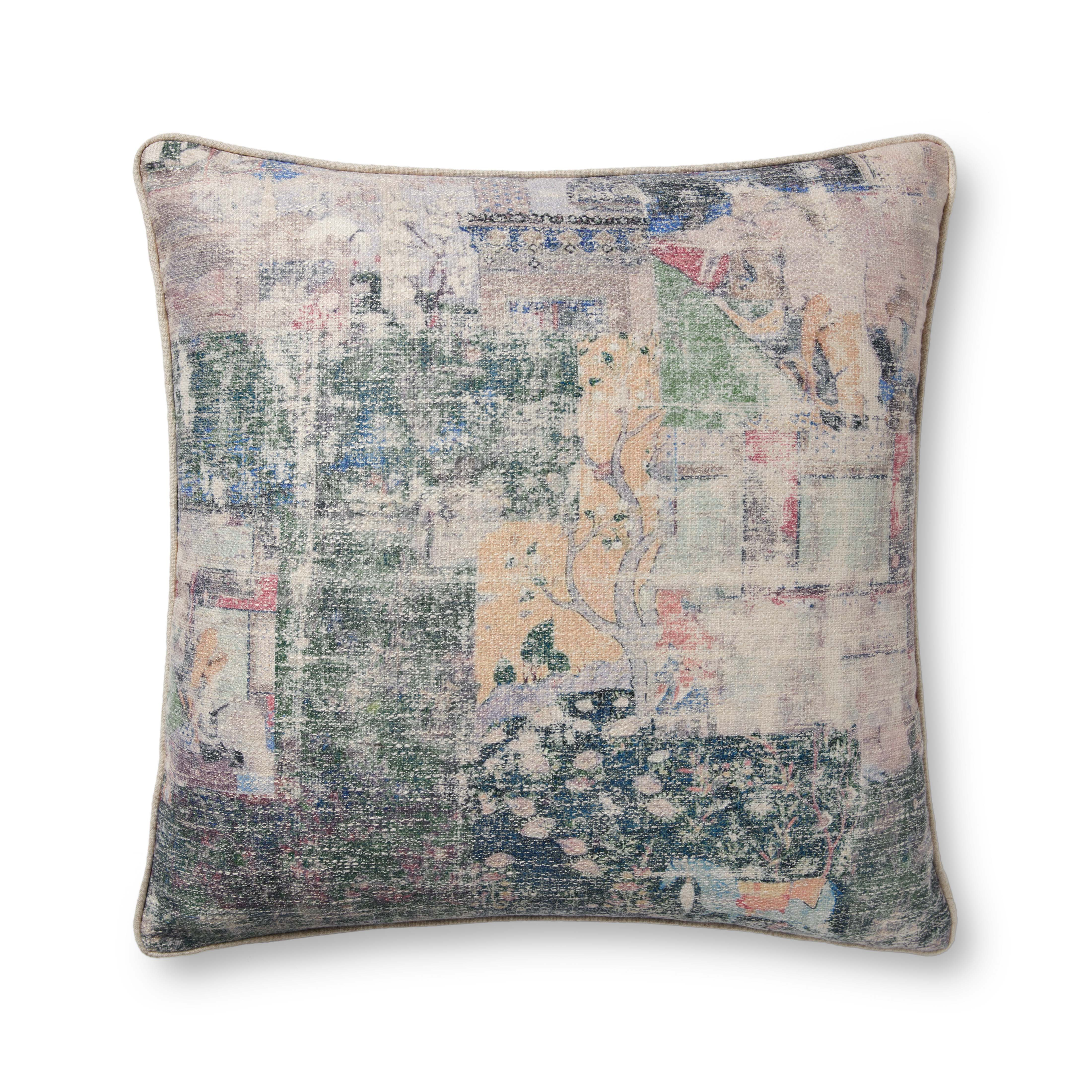 Loloi Pillows PLL0010 Navy / Multi 22" x 22" Cover w/Poly - Loloi Rugs