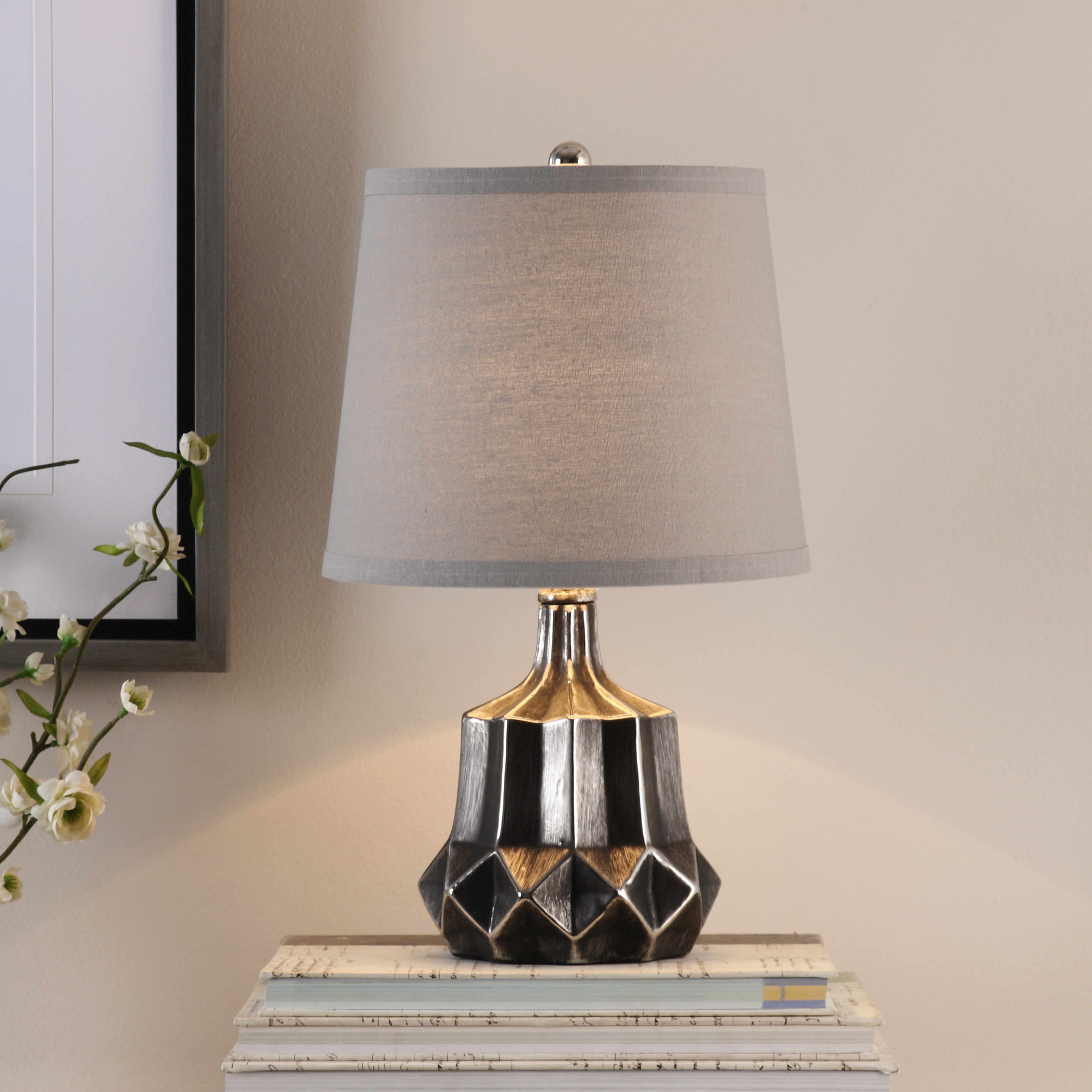 Felice Dark Charcoal Accent Lamp - Uttermost
