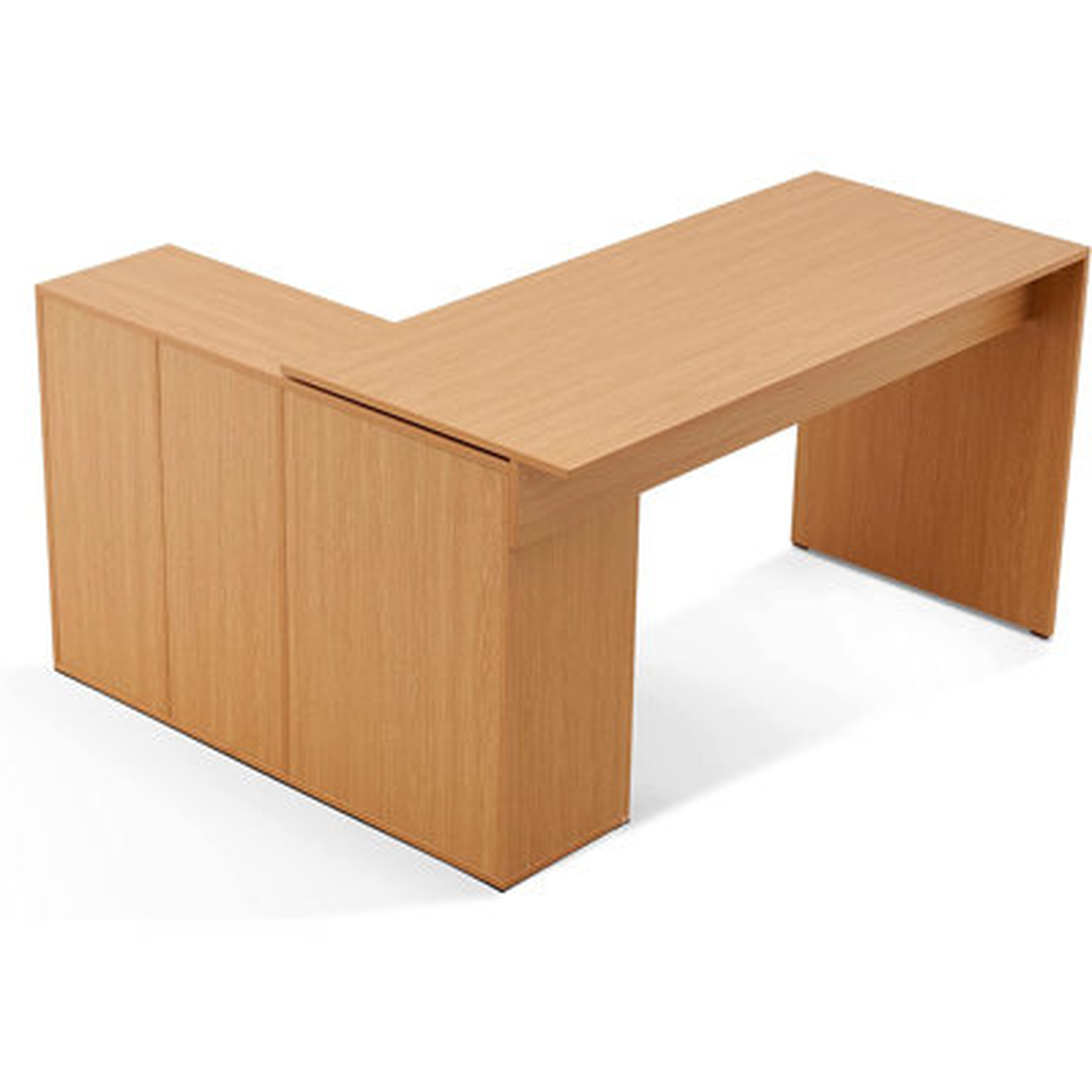 Convertible Executive Desk, L Shaped Computer Office Desk Wood Corner Deak With Storage Drawer - Wayfair