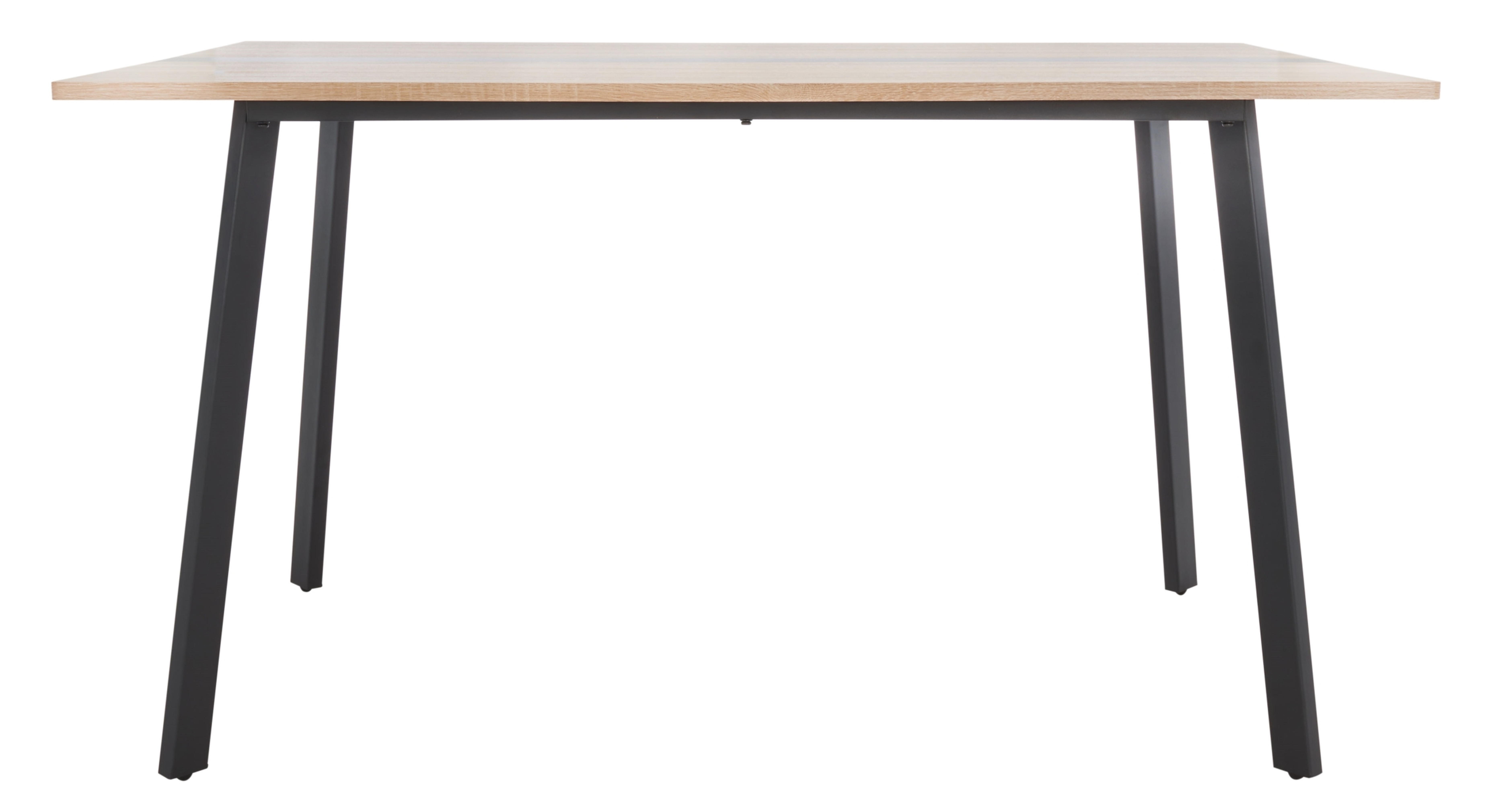 Leith Dining Table - Natural / Black - Safavieh - Safavieh