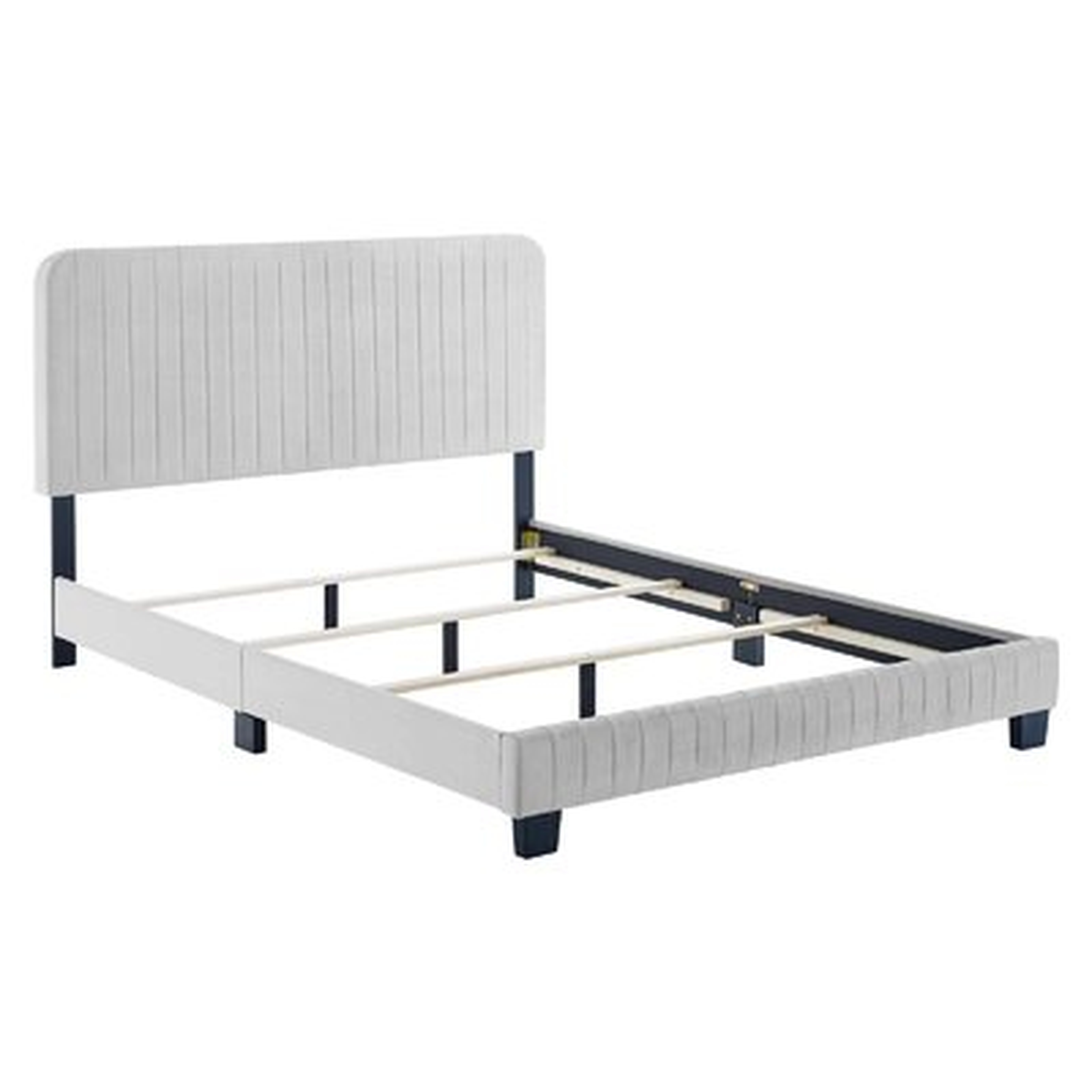 Celine Channel Tufted Performance Velvet King Bed - Wayfair
