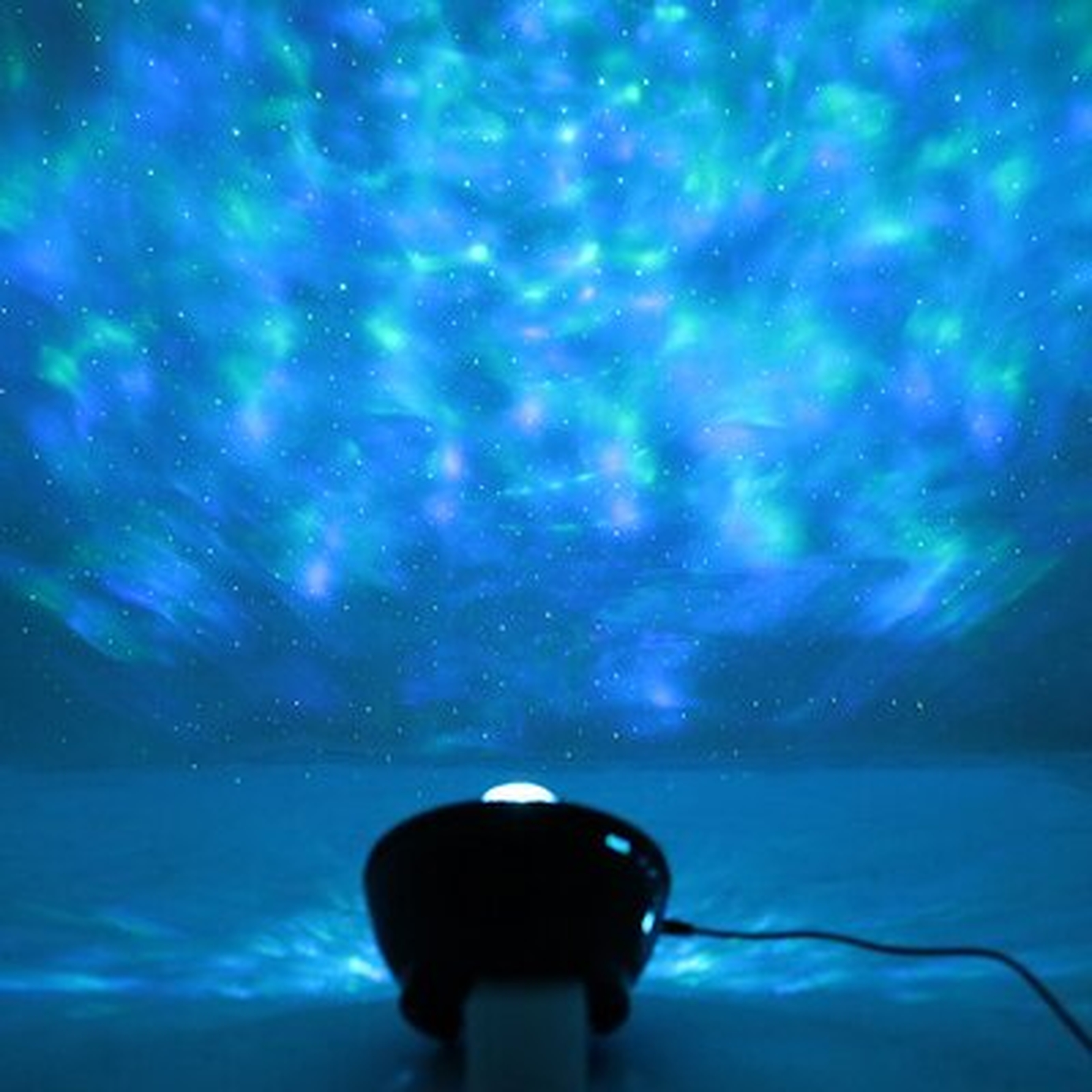 Led Starry-star Night Light Laser-projector 3d Ocean Wave Party Speaker Lamp - Wayfair