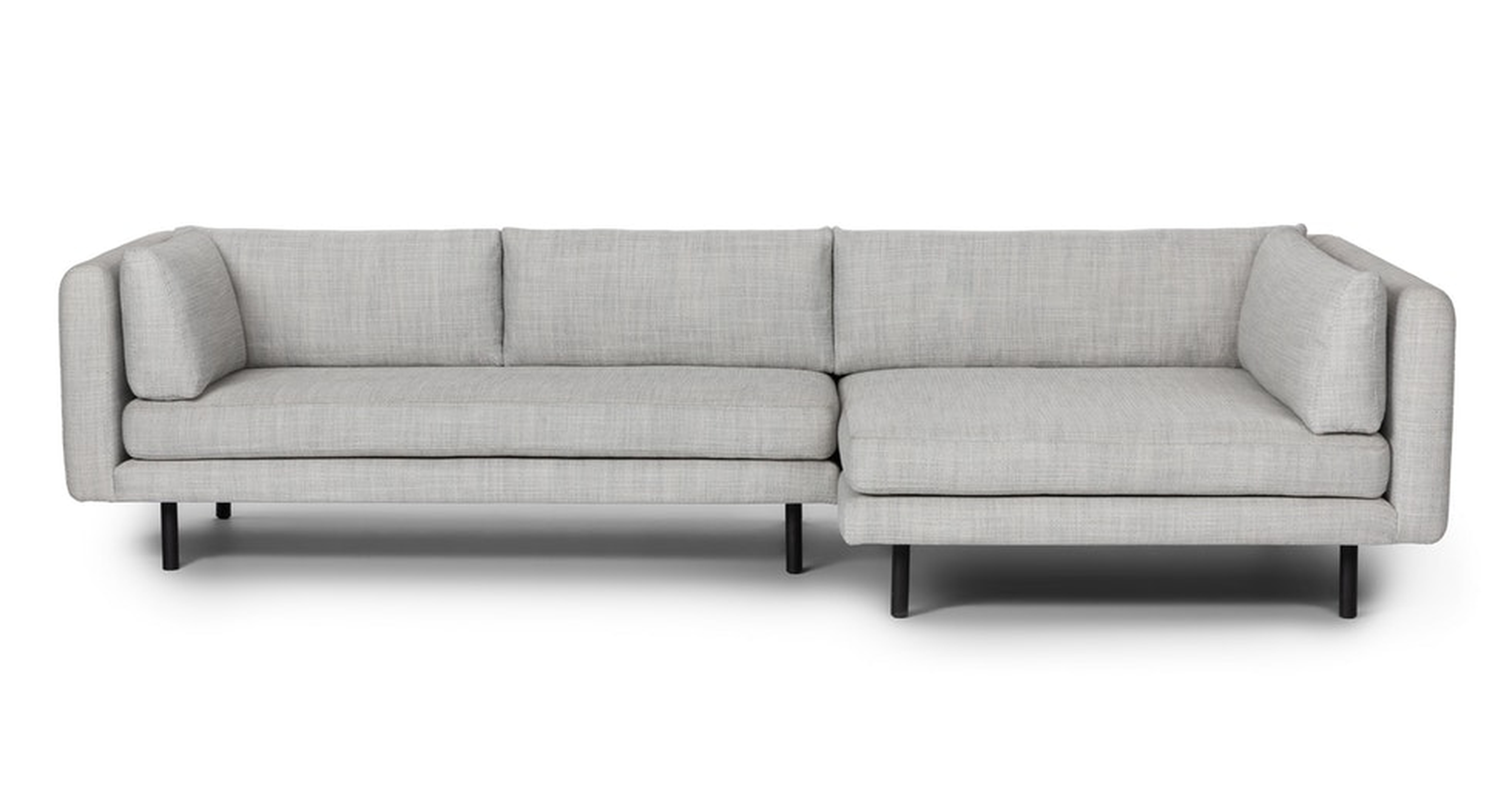 Lappi Right Sectional Sofa, Serene Gray - Article