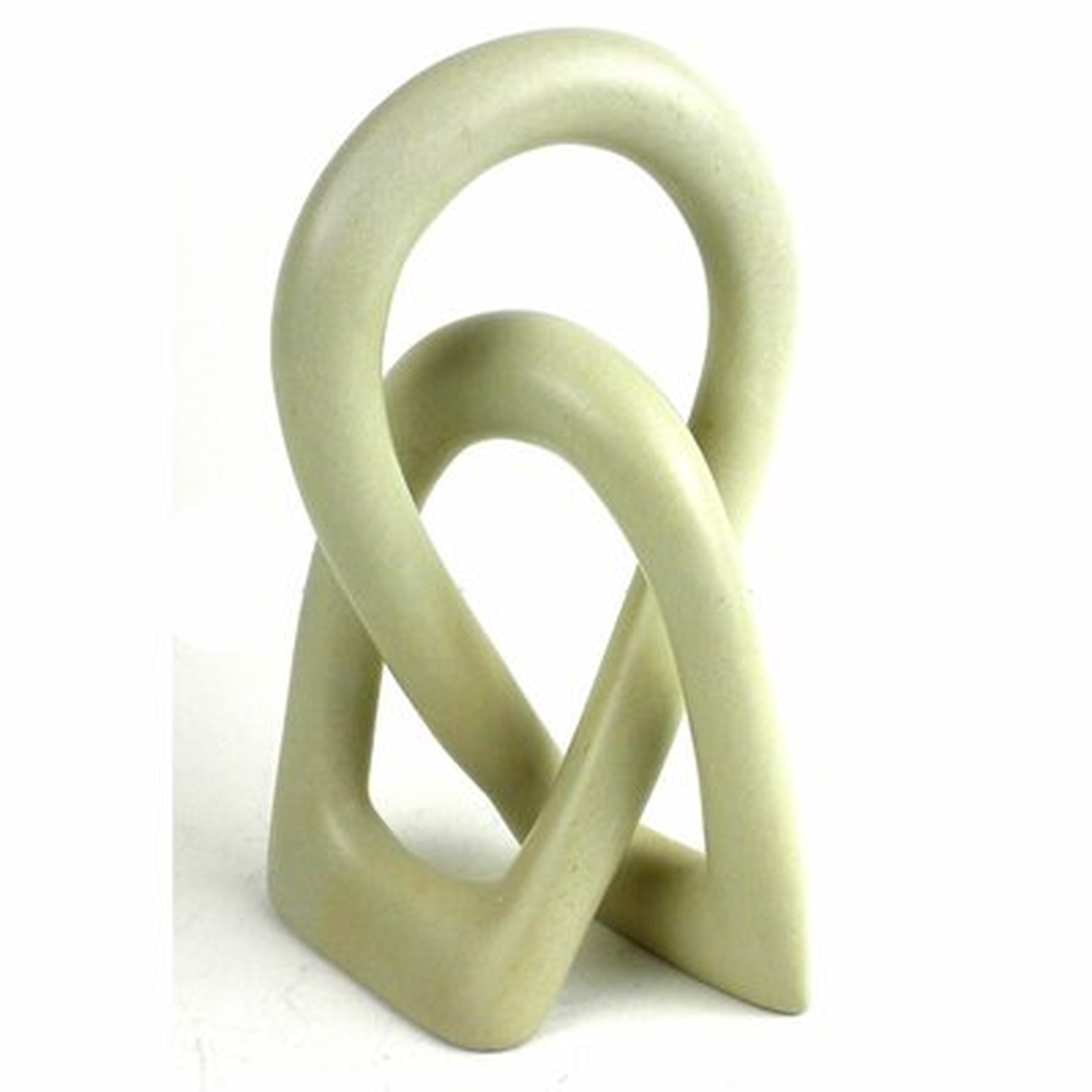 Jeffords Natural Soapstone Lovers Knot Sculpture - Wayfair