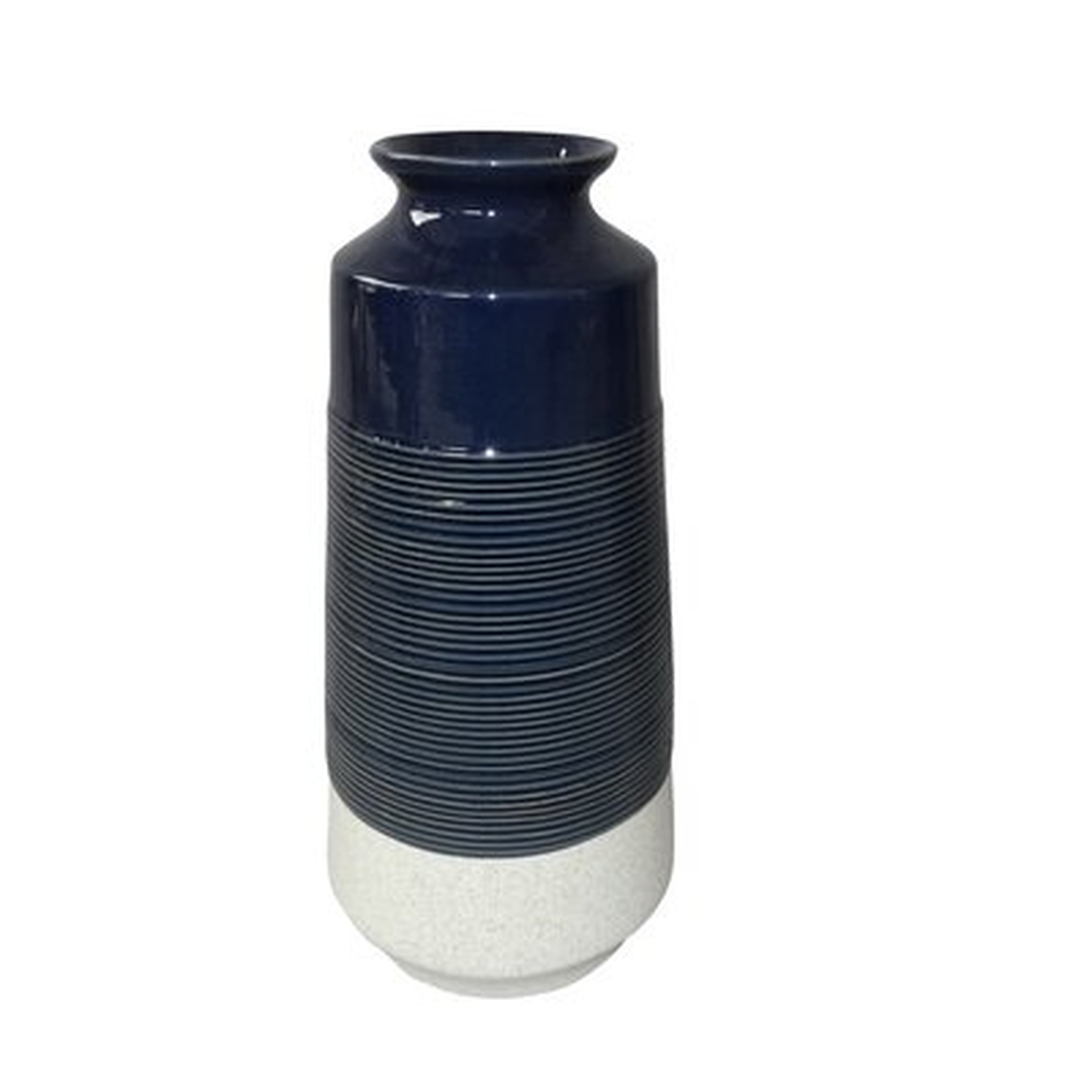 Rubino Blue Indoor / Outdoor Ceramic Table vase - Wayfair