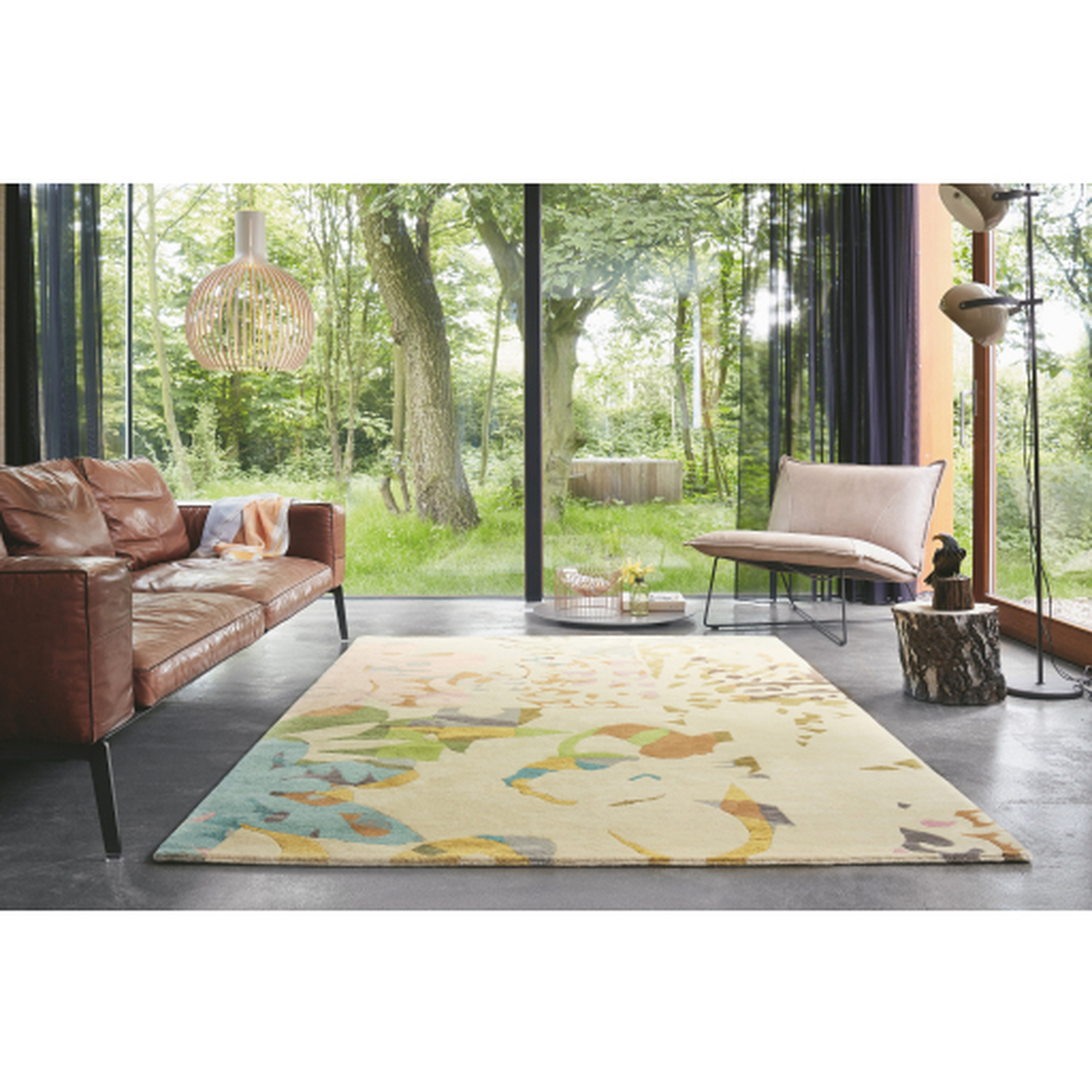Kyah Beige Indoor 5'7" x 7'10" Handmade Rug - Surya