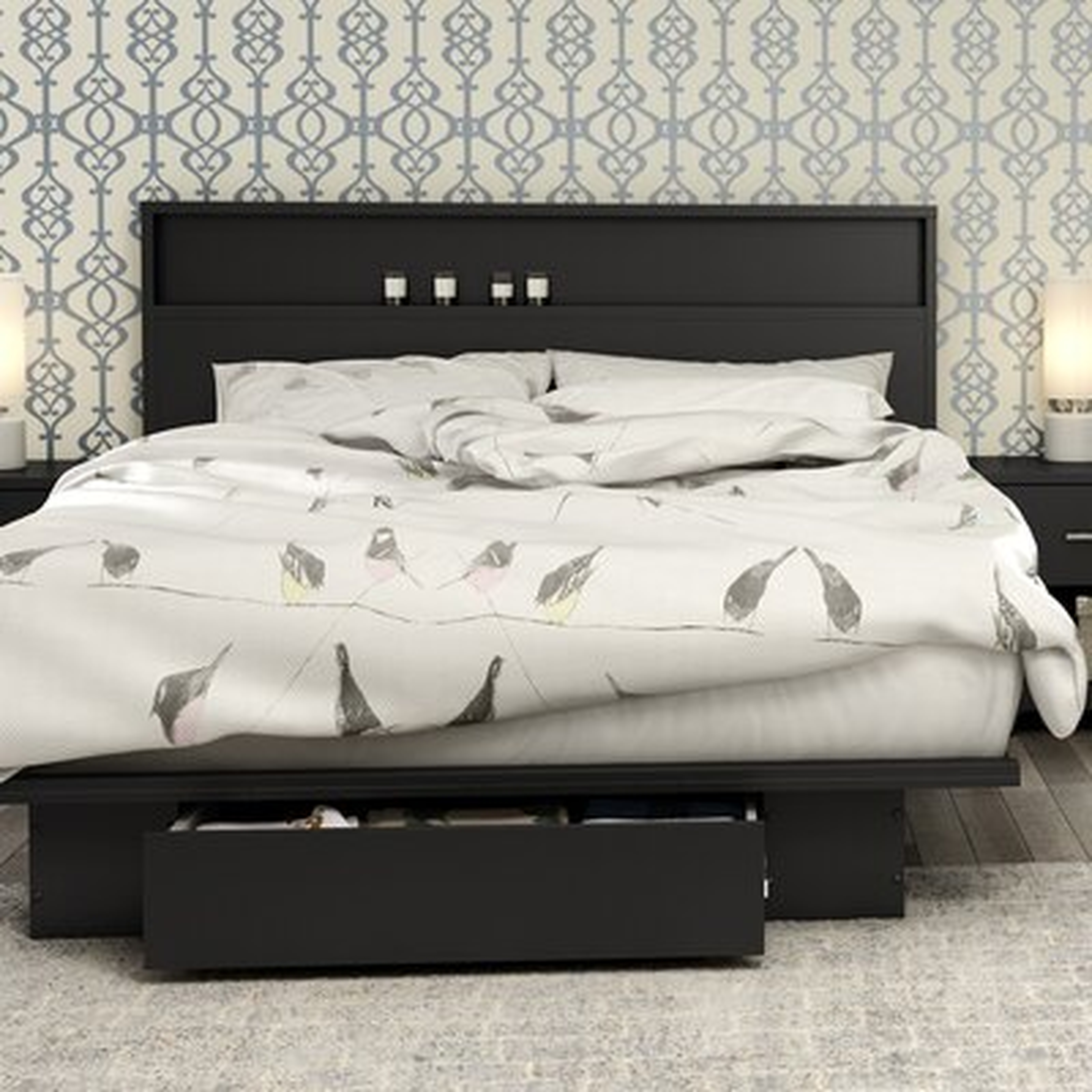 Primo Storage Platform Bed - Wayfair