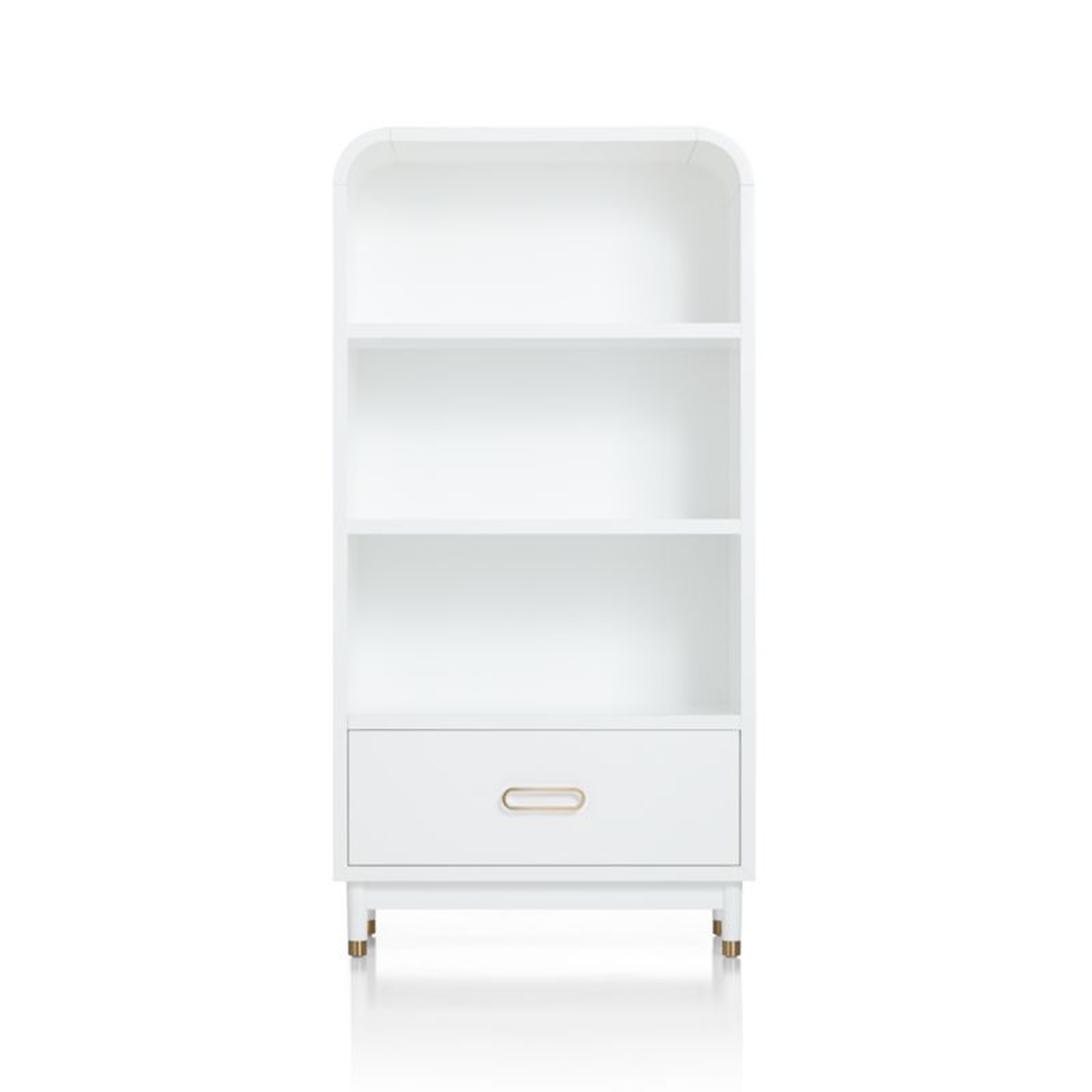 Arlo White Bookcase - Crate and Barrel