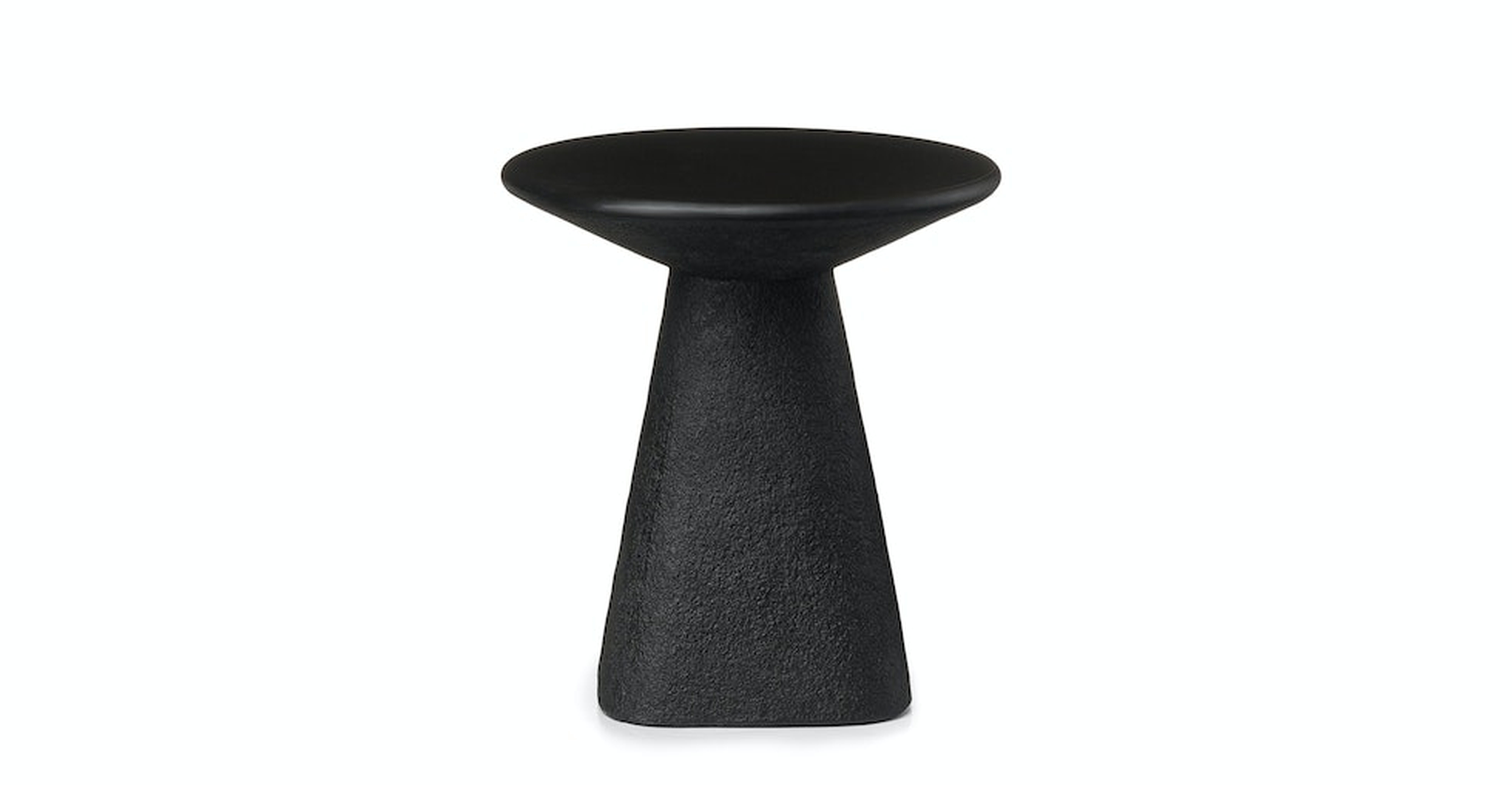 Ozetta Concrete Side Table - Moonlit Black - Article
