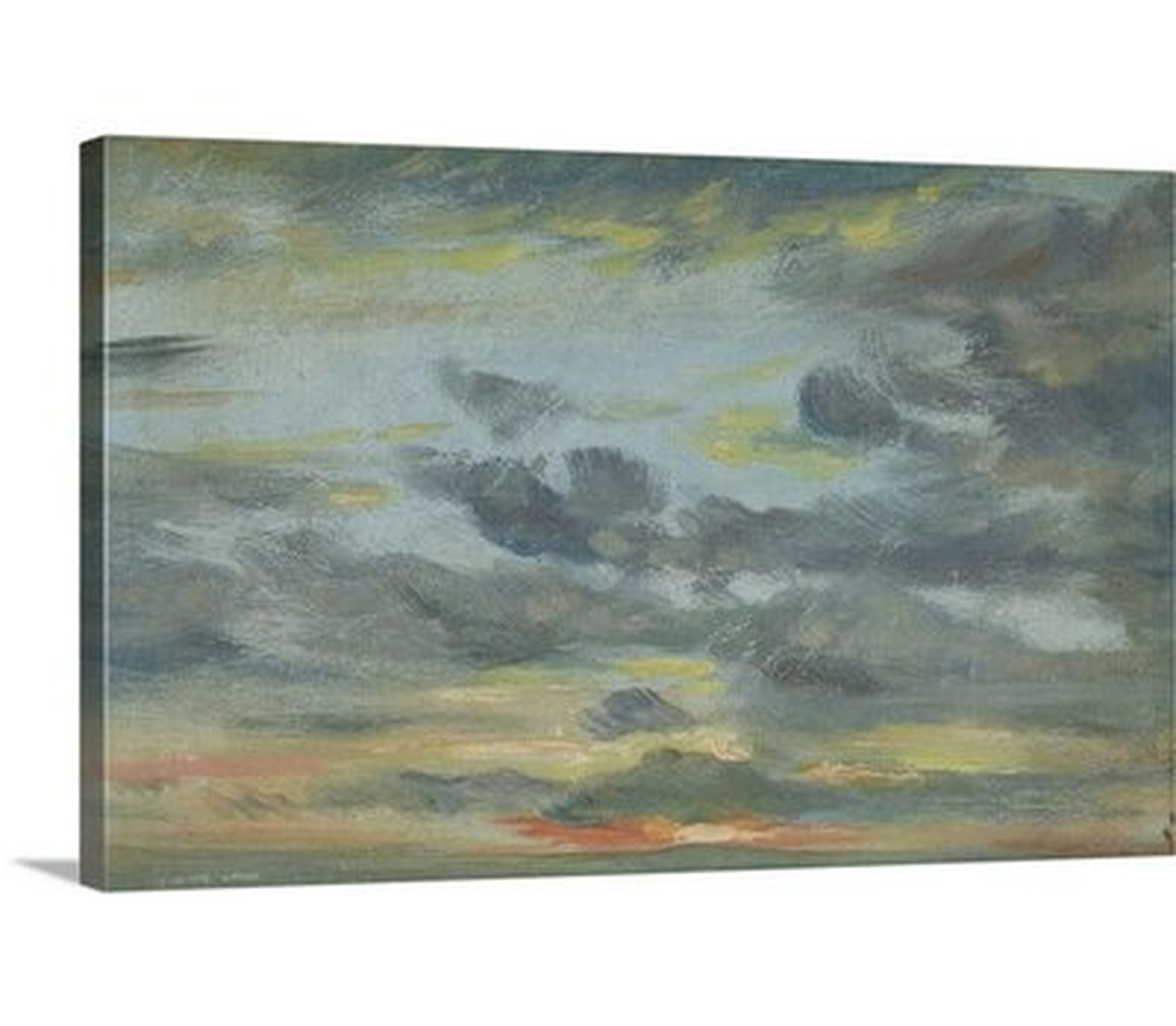 'Sky Study, Sunset, 1821-22' by John Constable Painting Print - Wayfair