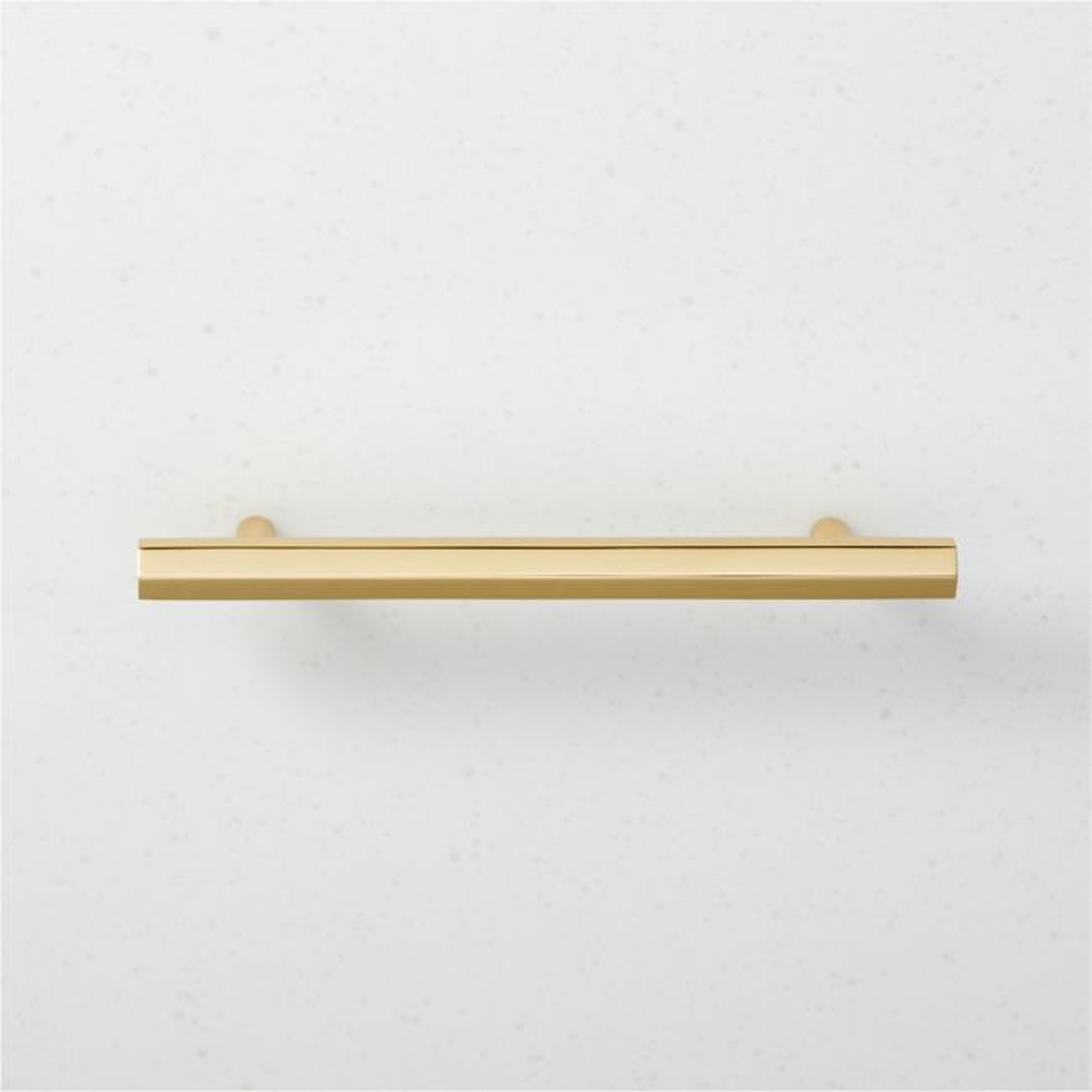 Hex Polished Brass Handle 5" - CB2
