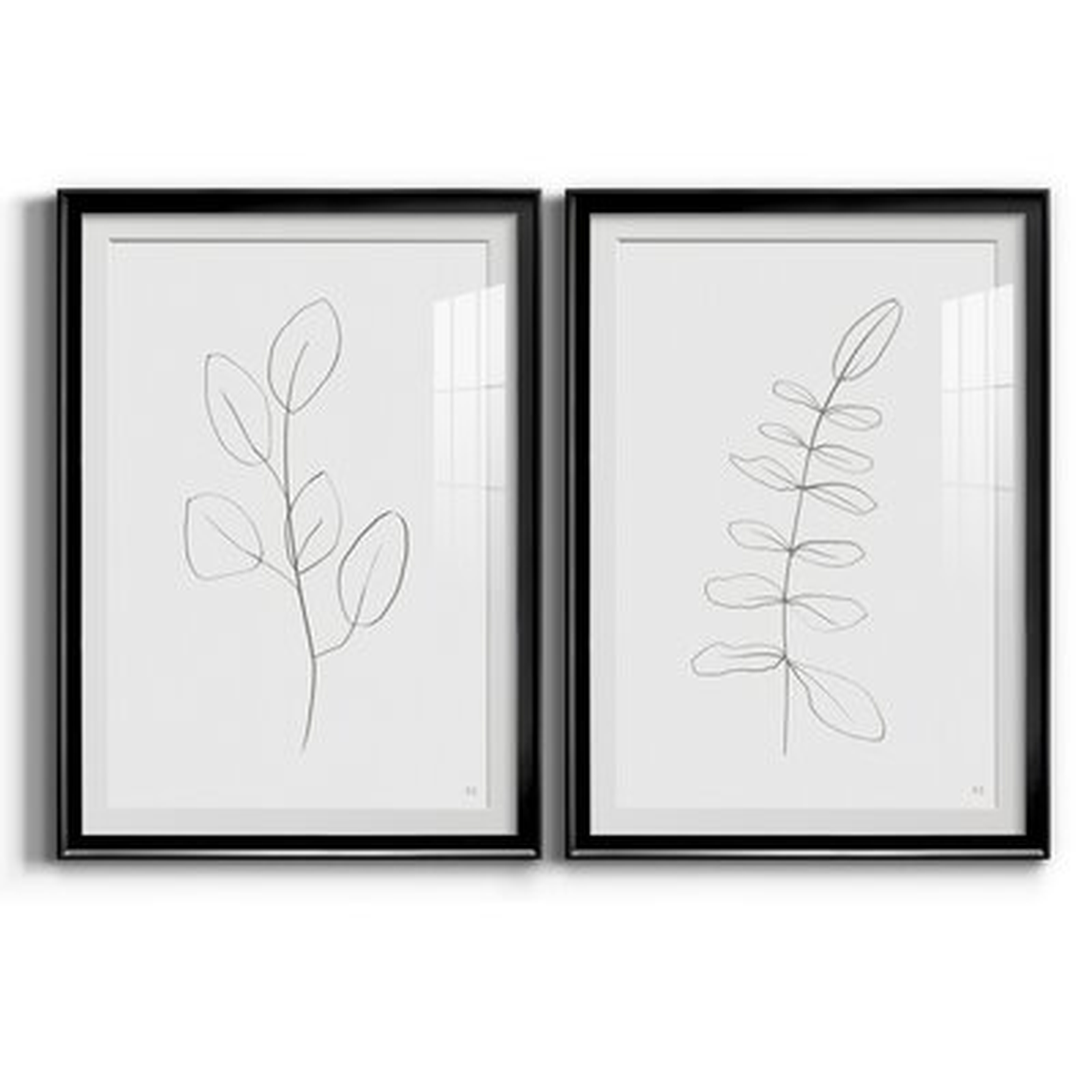 Botanical Gesture III - 2 Piece Drawing Print Set - Wayfair