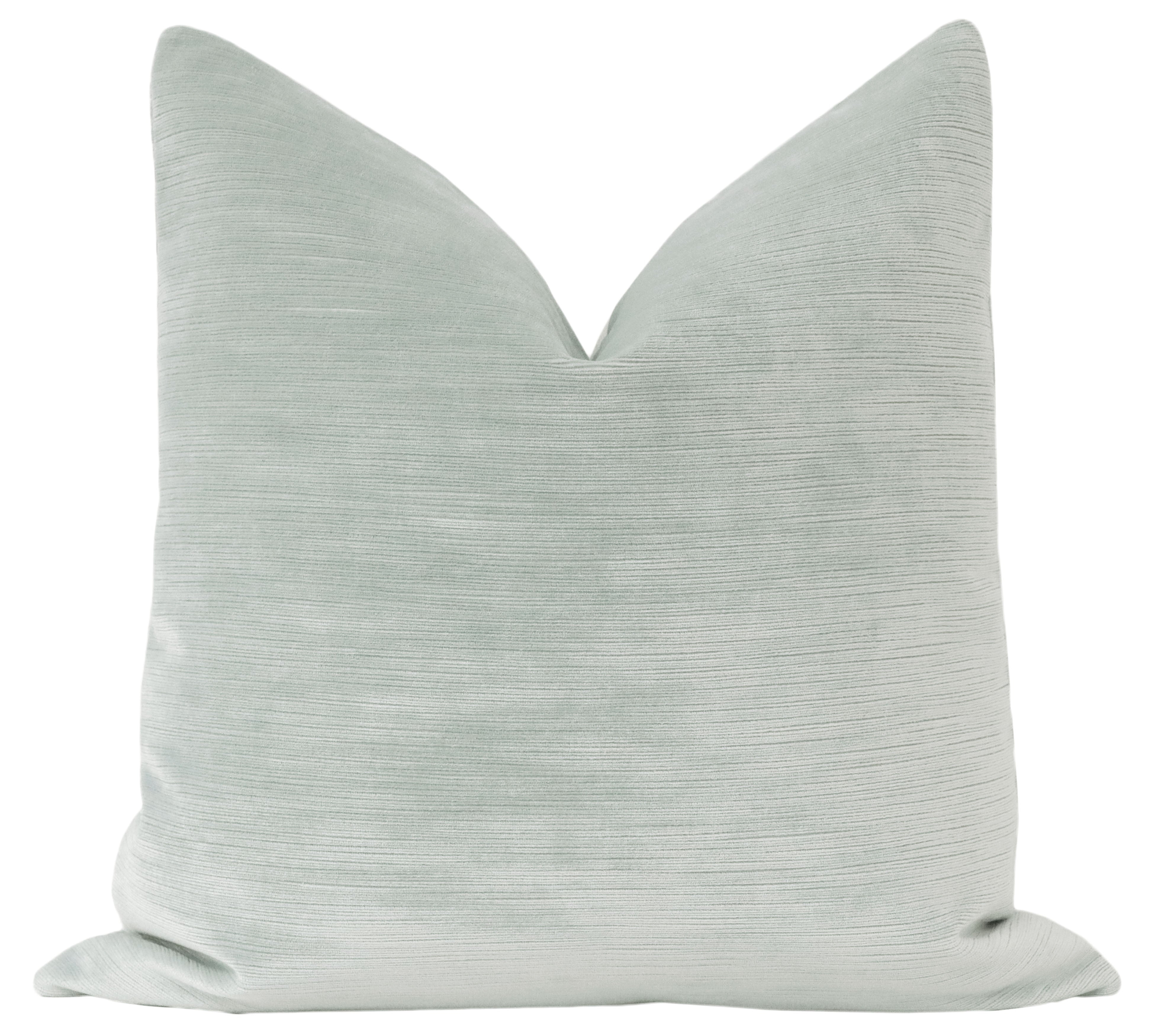 FINAL SALE : 18" X 18" STRIE VELVET // CLOUD PILLOW COVER - 18" X 18" - Little Design Company