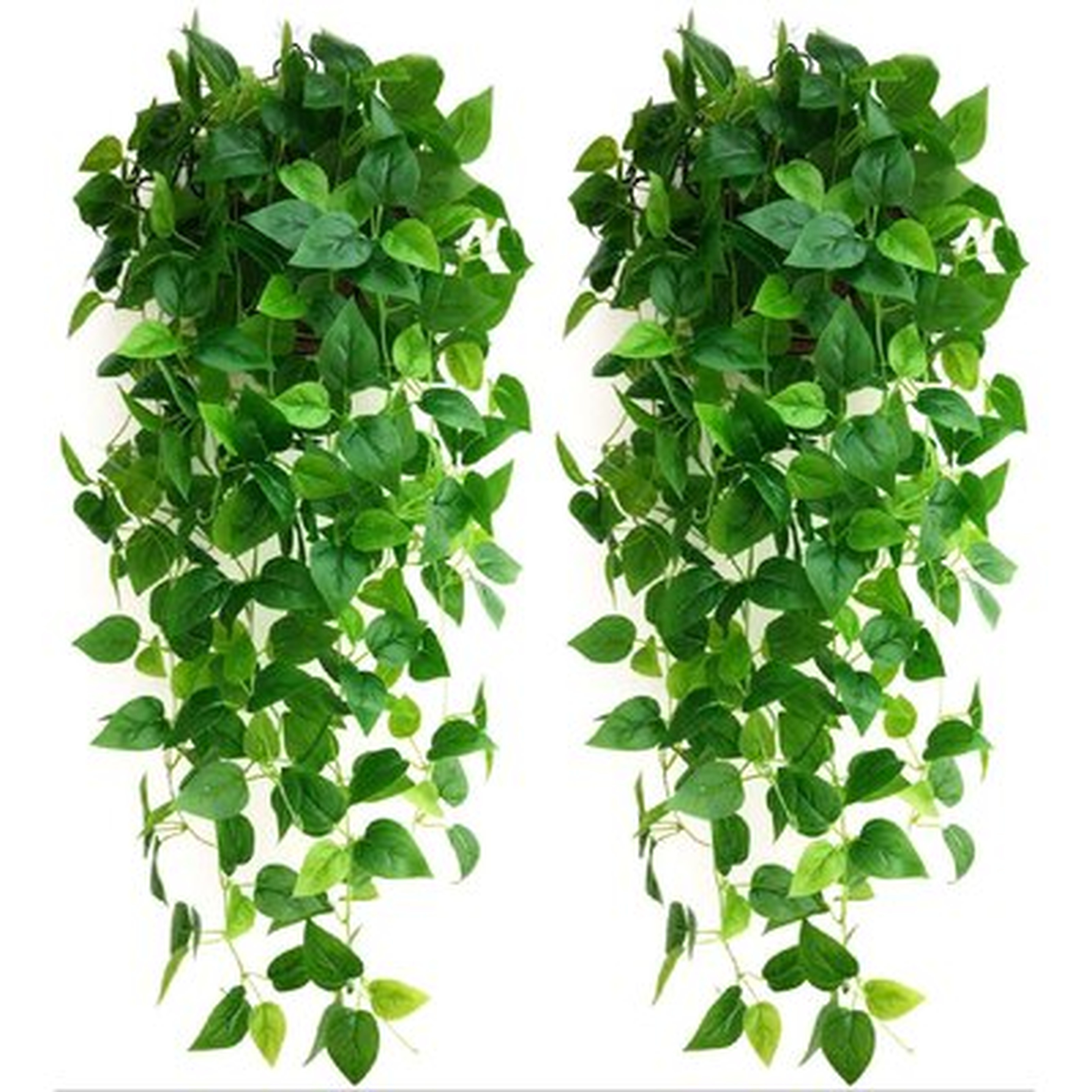 2 Pack Artificial Fake Hanging Plants 3.6Ft Faux Vine Leaves For Indoor Outdoor Wall Home Room Garden Wedding Garland Decoration - Wayfair