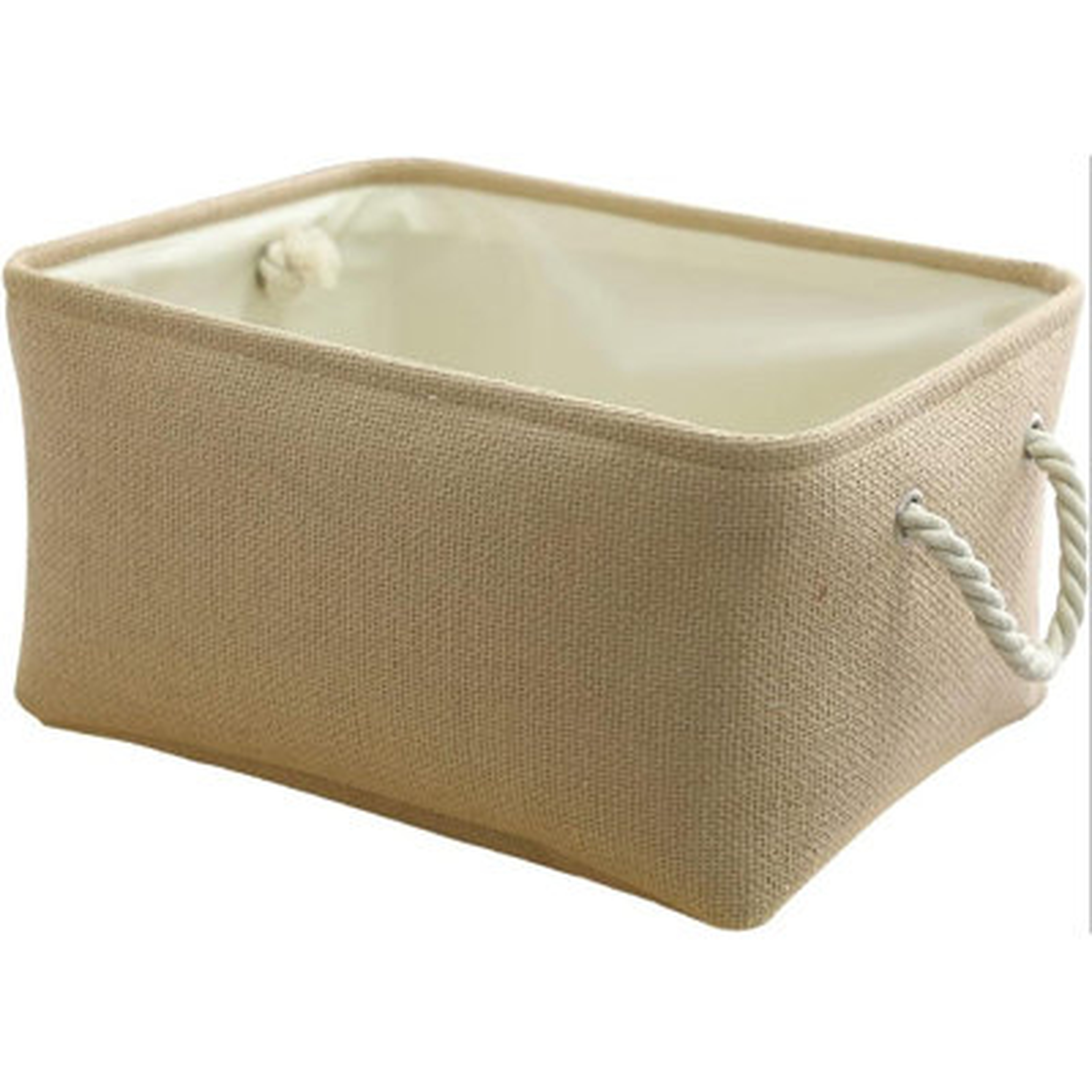 Basket With Drawstring Cover Storage Basket Dog Toy Bin Closet Basket Fabric Storage Basket Decorative Basket Rectangular Storage Bin Gift Basket - Wayfair