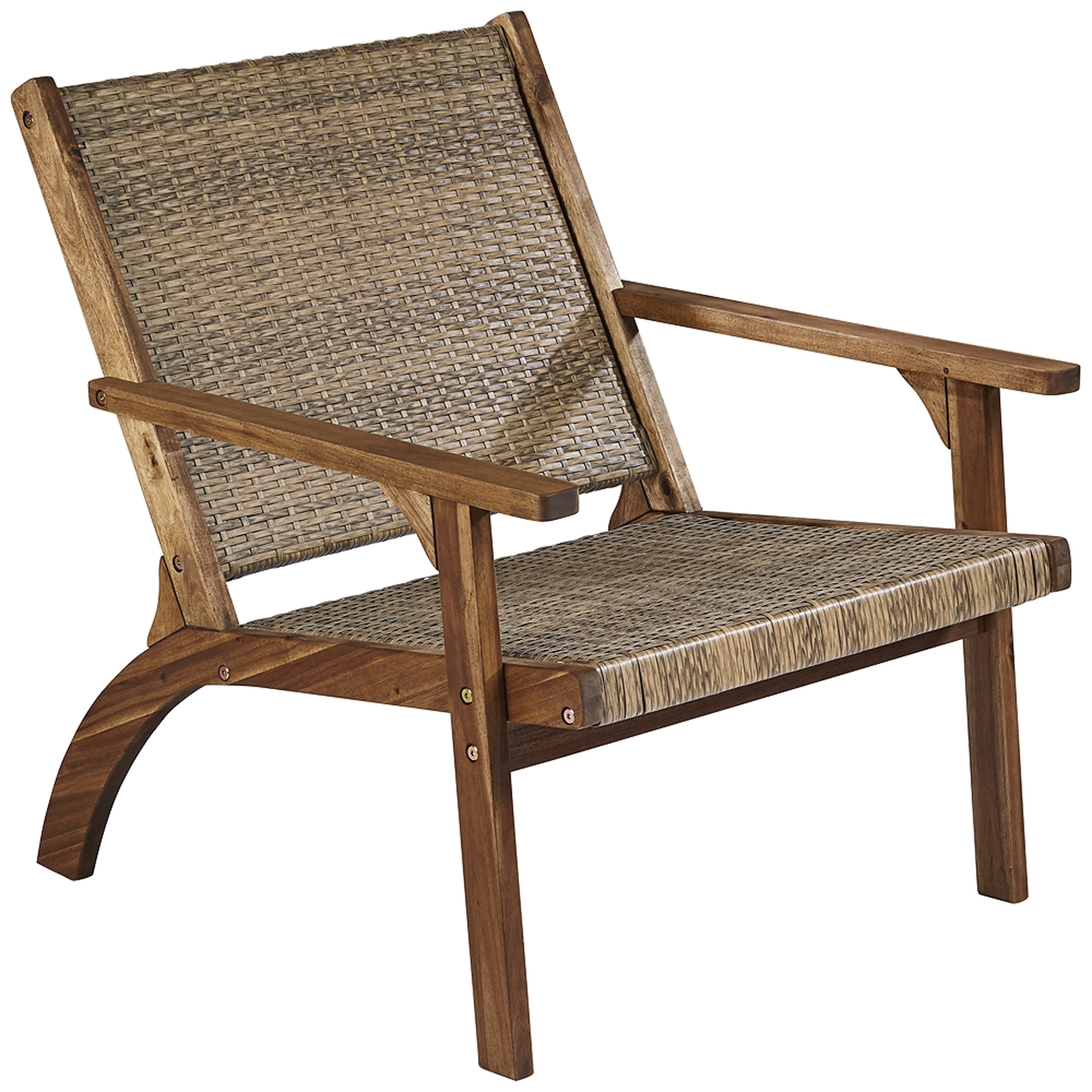 Perry Natural Wood Outdoor Arm Chair - Style # 78P10 - Lamps Plus