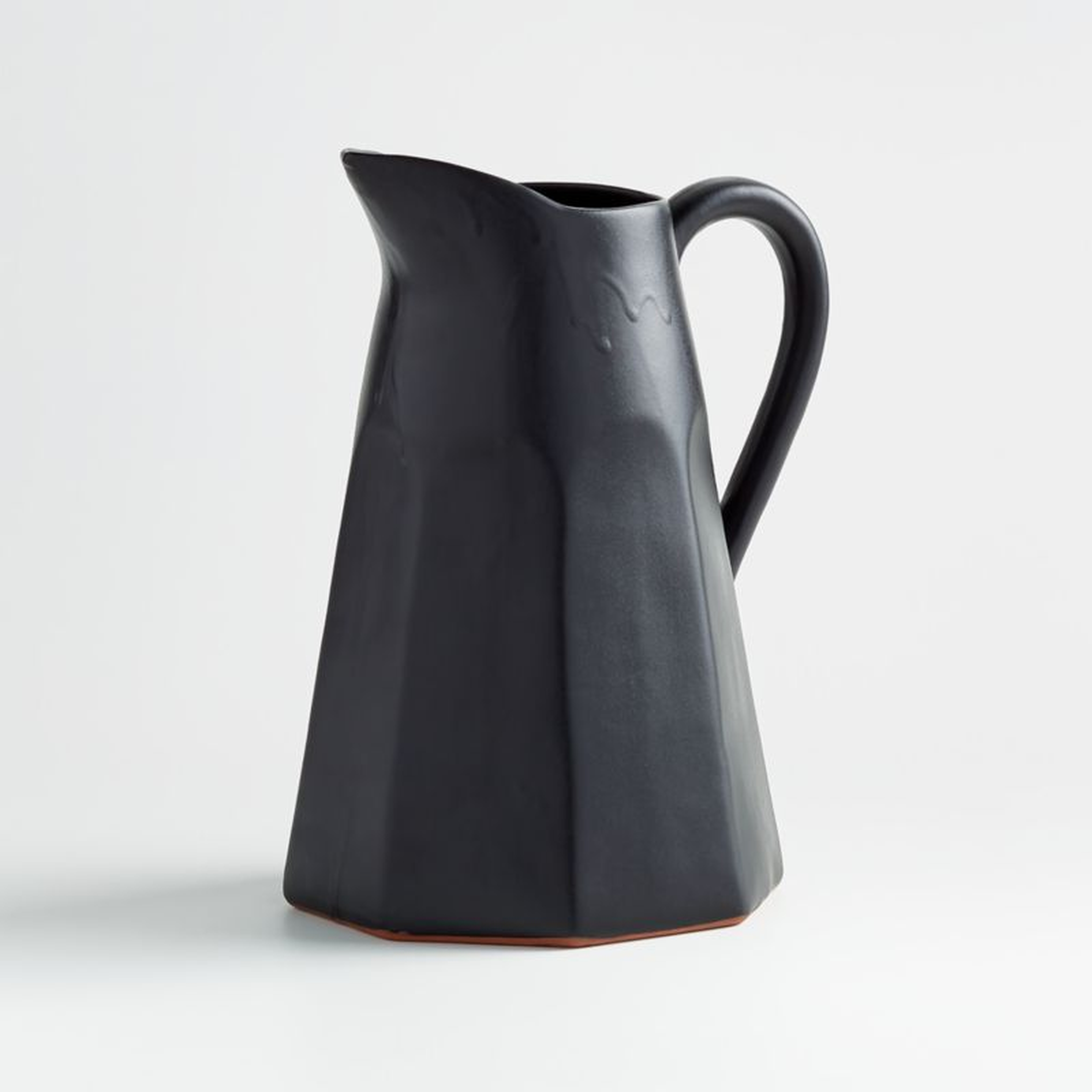 Stevey Black Pitcher by Leanne Ford - Crate and Barrel
