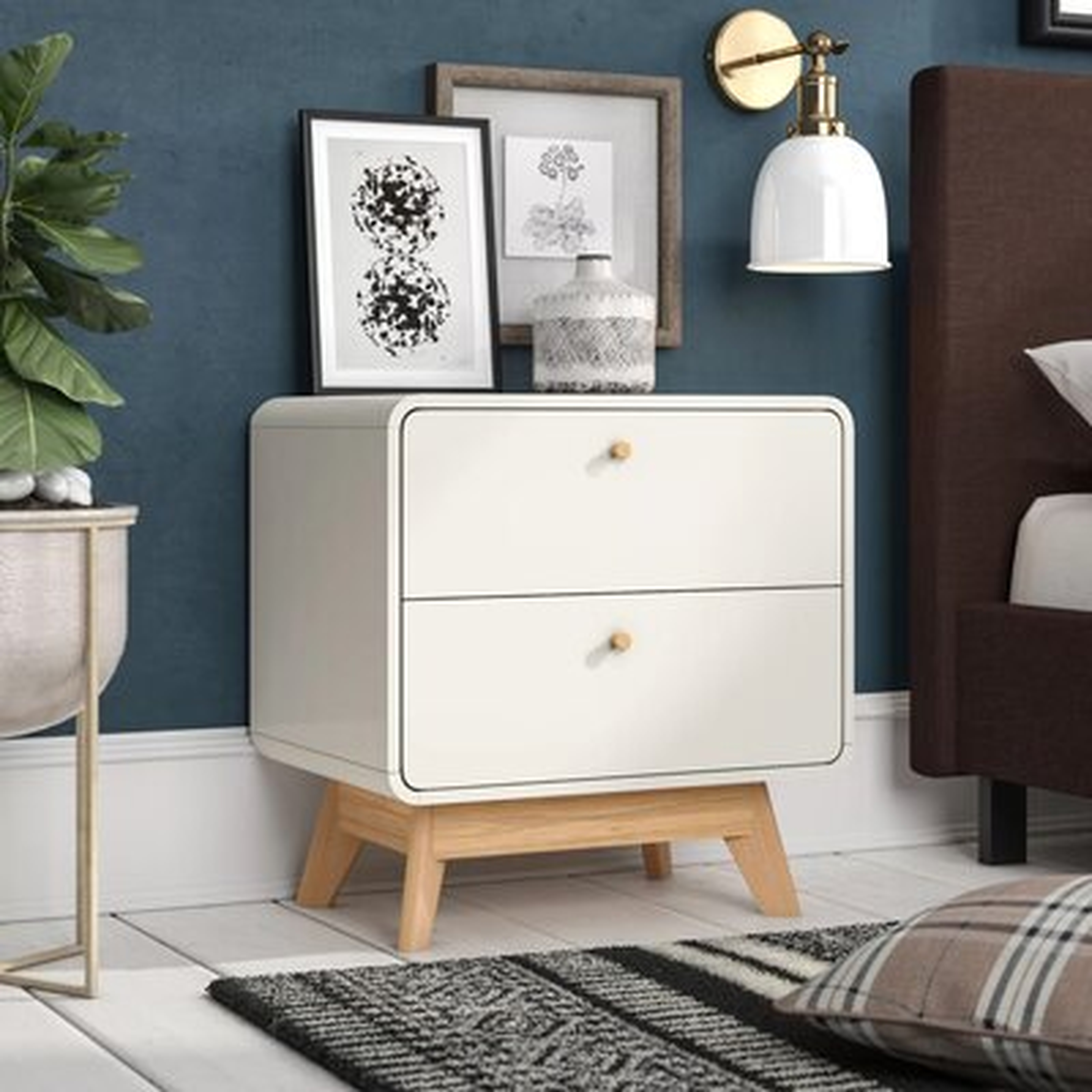 Justine 2 - Drawer Nightstand - Wayfair