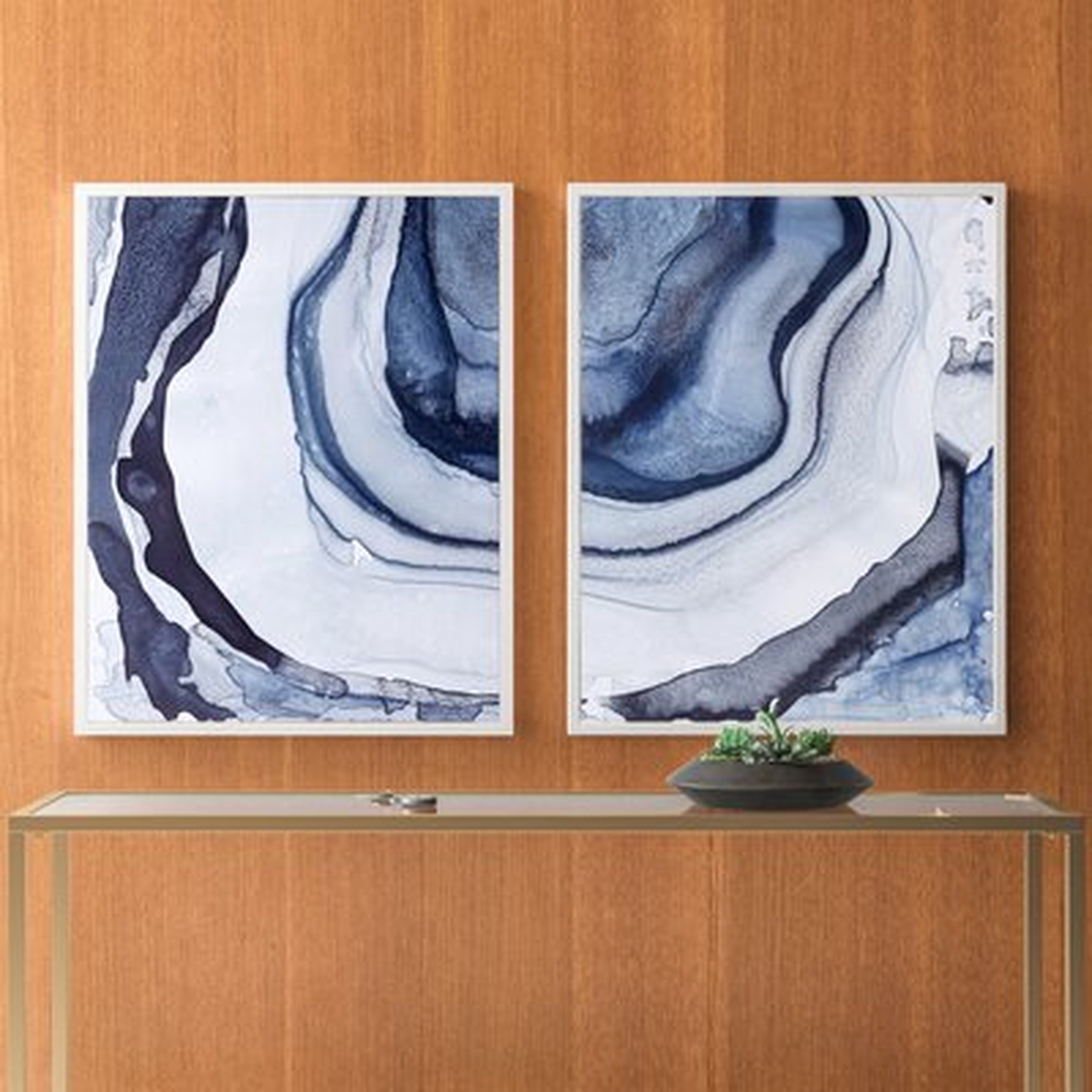 Ethereal - 2 Piece Picture Frame Graphic Art Print Set on Canvas - AllModern