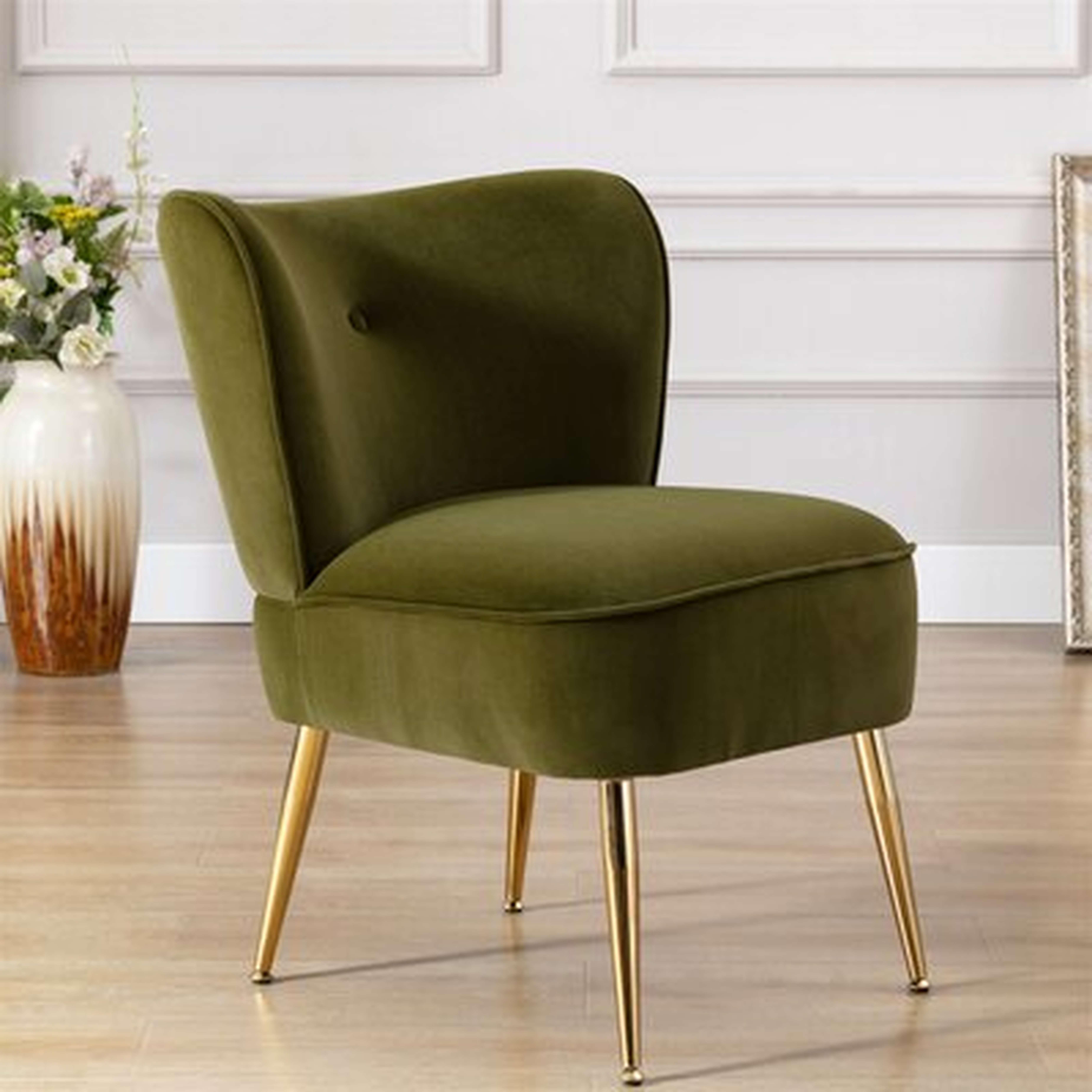 Gisello 23'' Wide Tufted Velvet Side Chair - Wayfair
