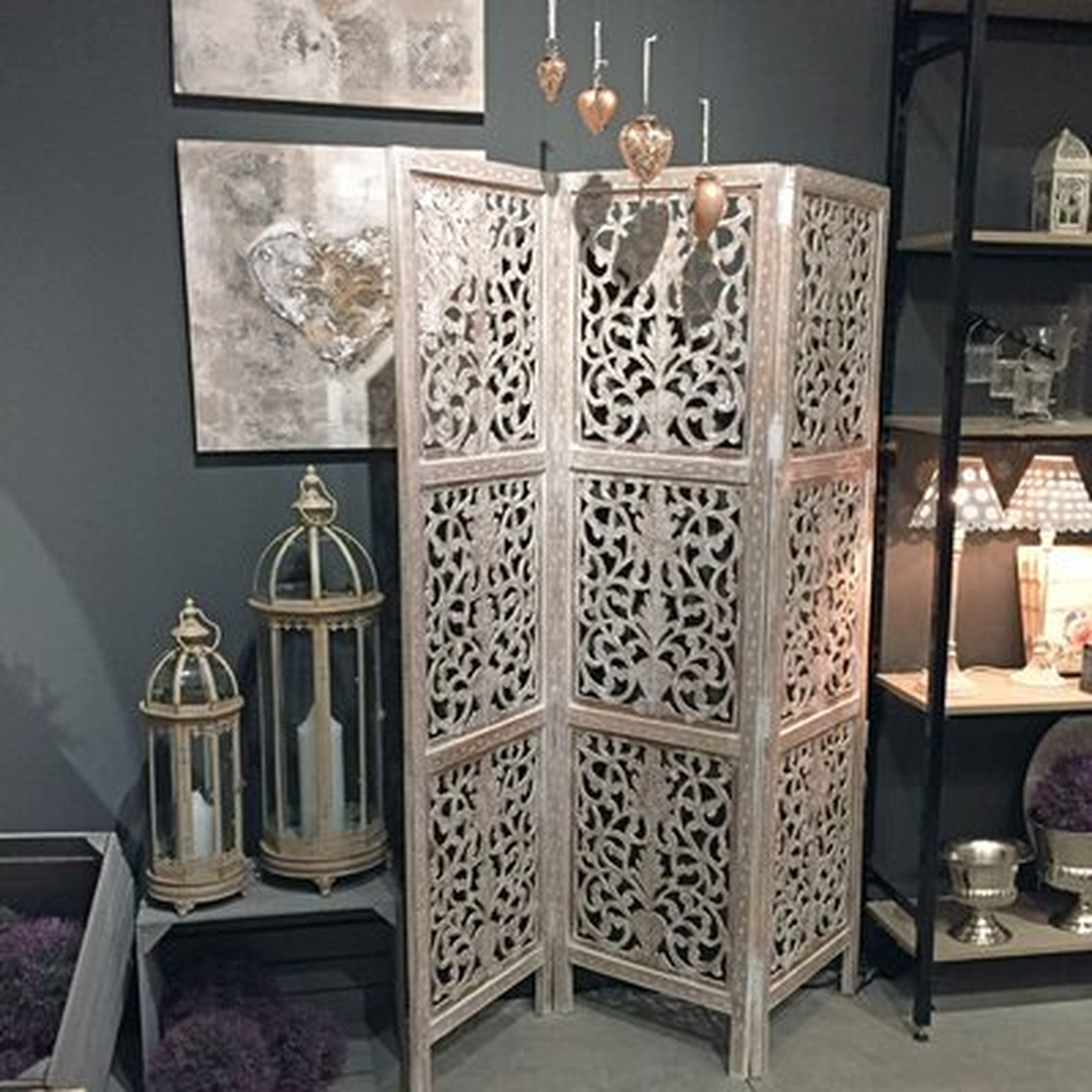 Mao 3 Panel Room Divider 71"H X 59"W - Wayfair