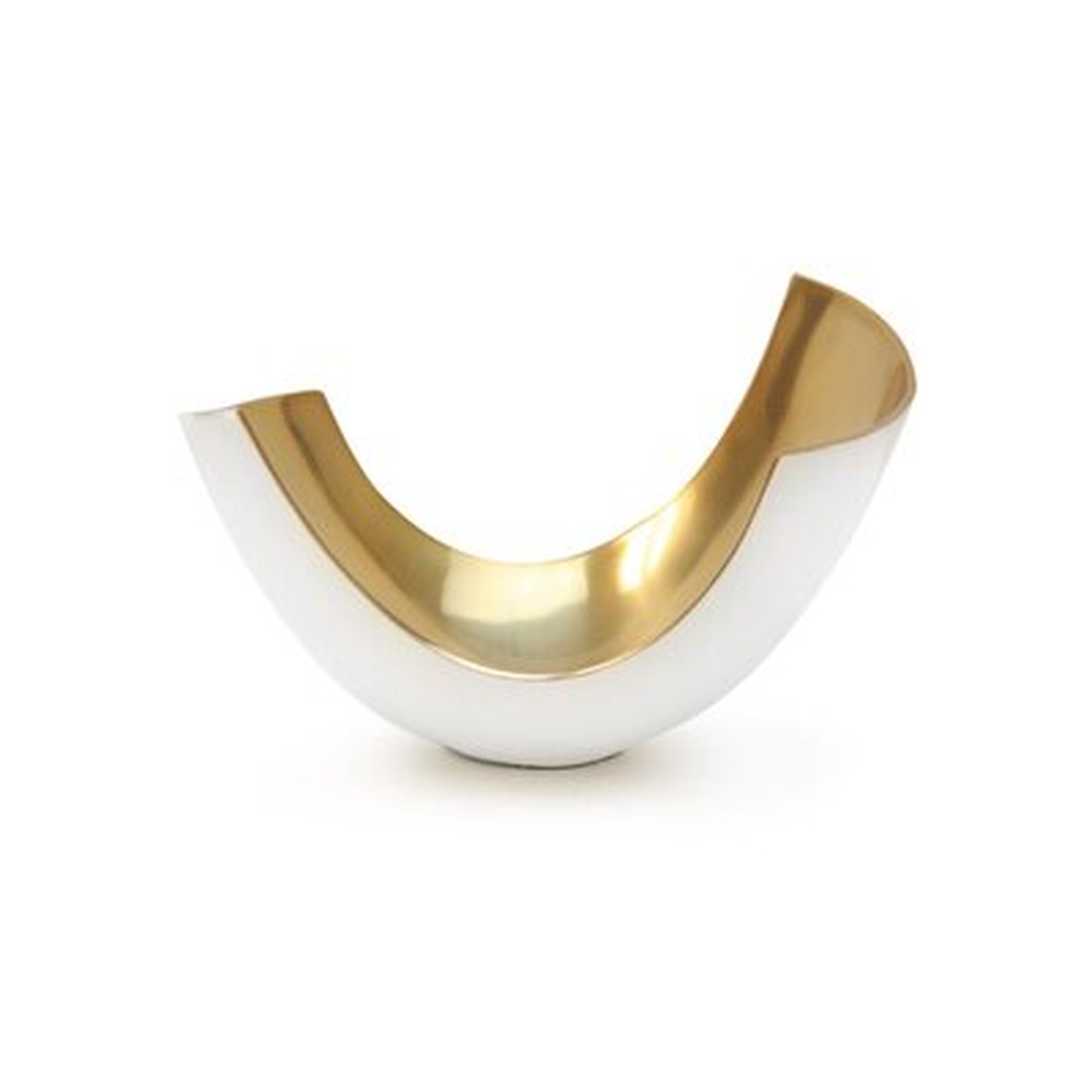 Elegant Metal Curve Vase - Wayfair