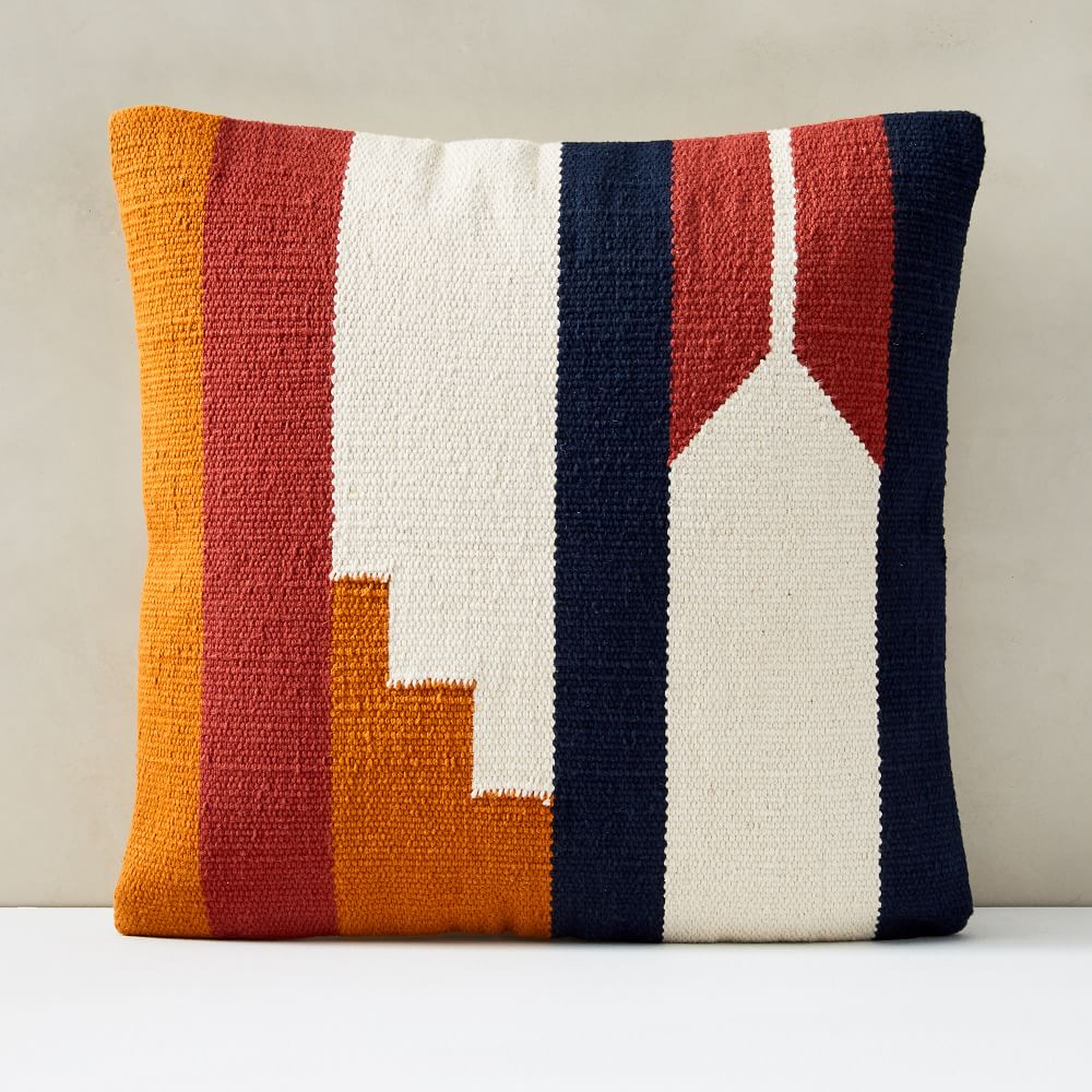 Woven Alta Pillow Cover, 18"x18", Ginger, Set of 2 - West Elm
