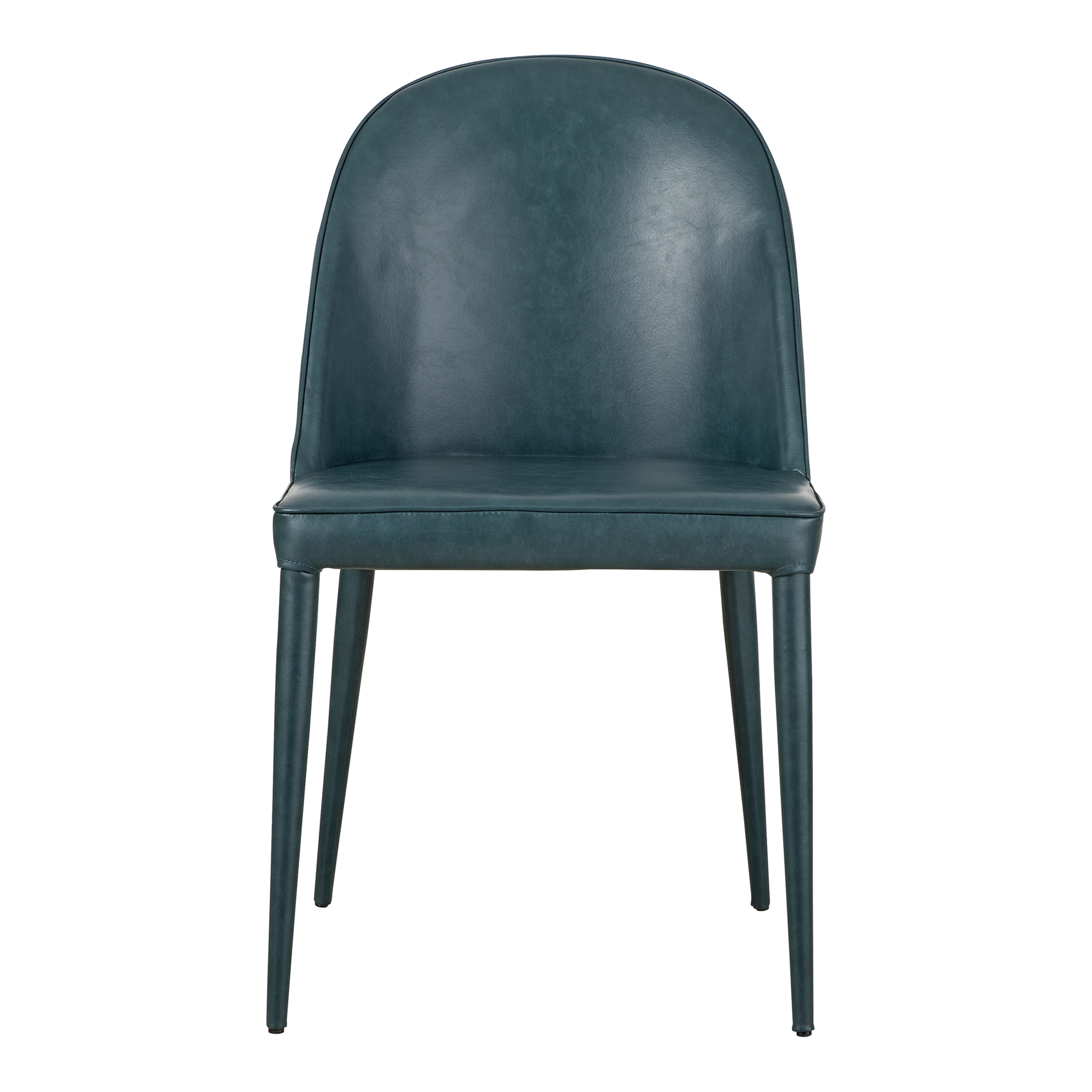 Burton Dining Chair Dark Teal Vegan Leather - Set Of Two - Moes Home Collection