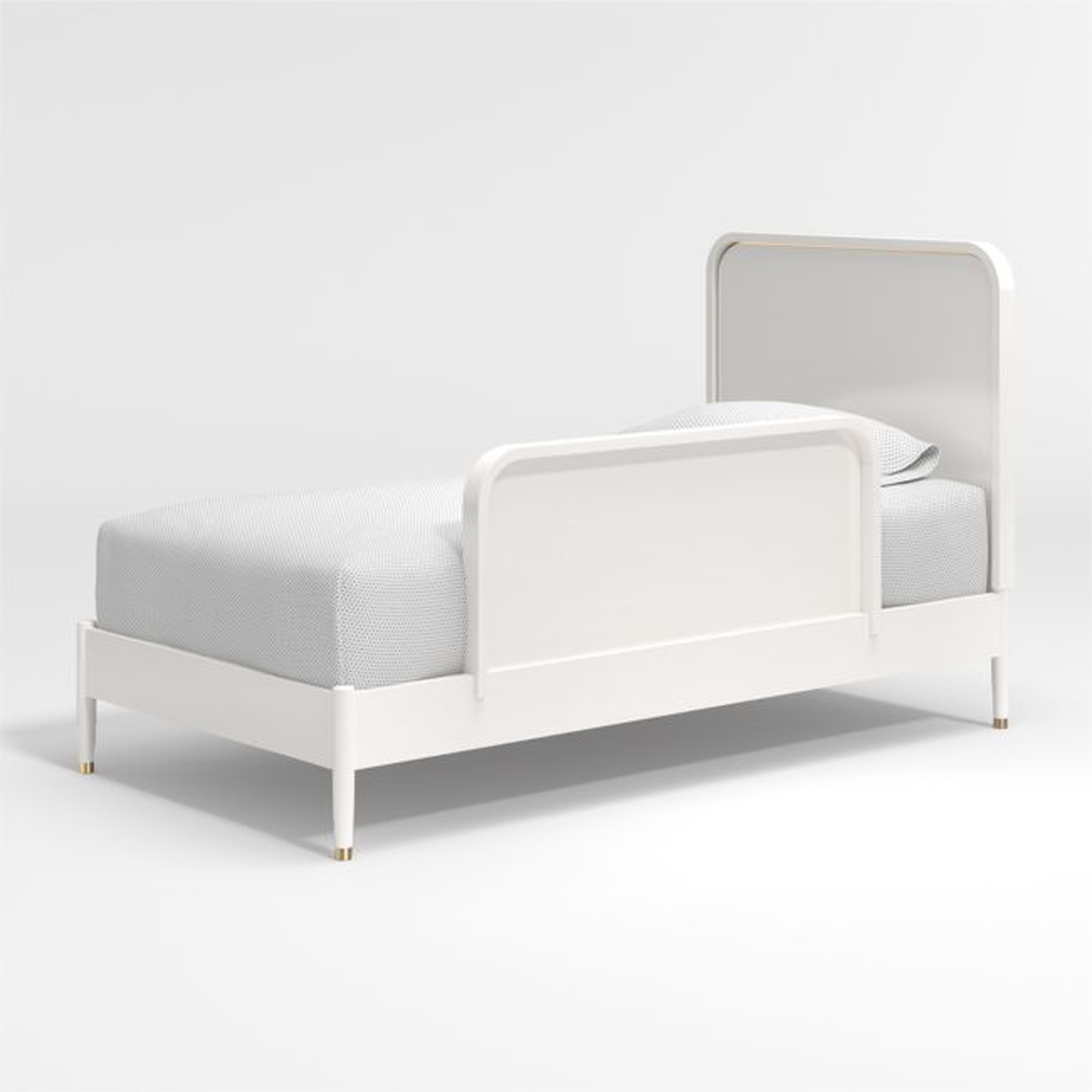 Arlo White Wood Toddler Bed Rail - Crate and Barrel
