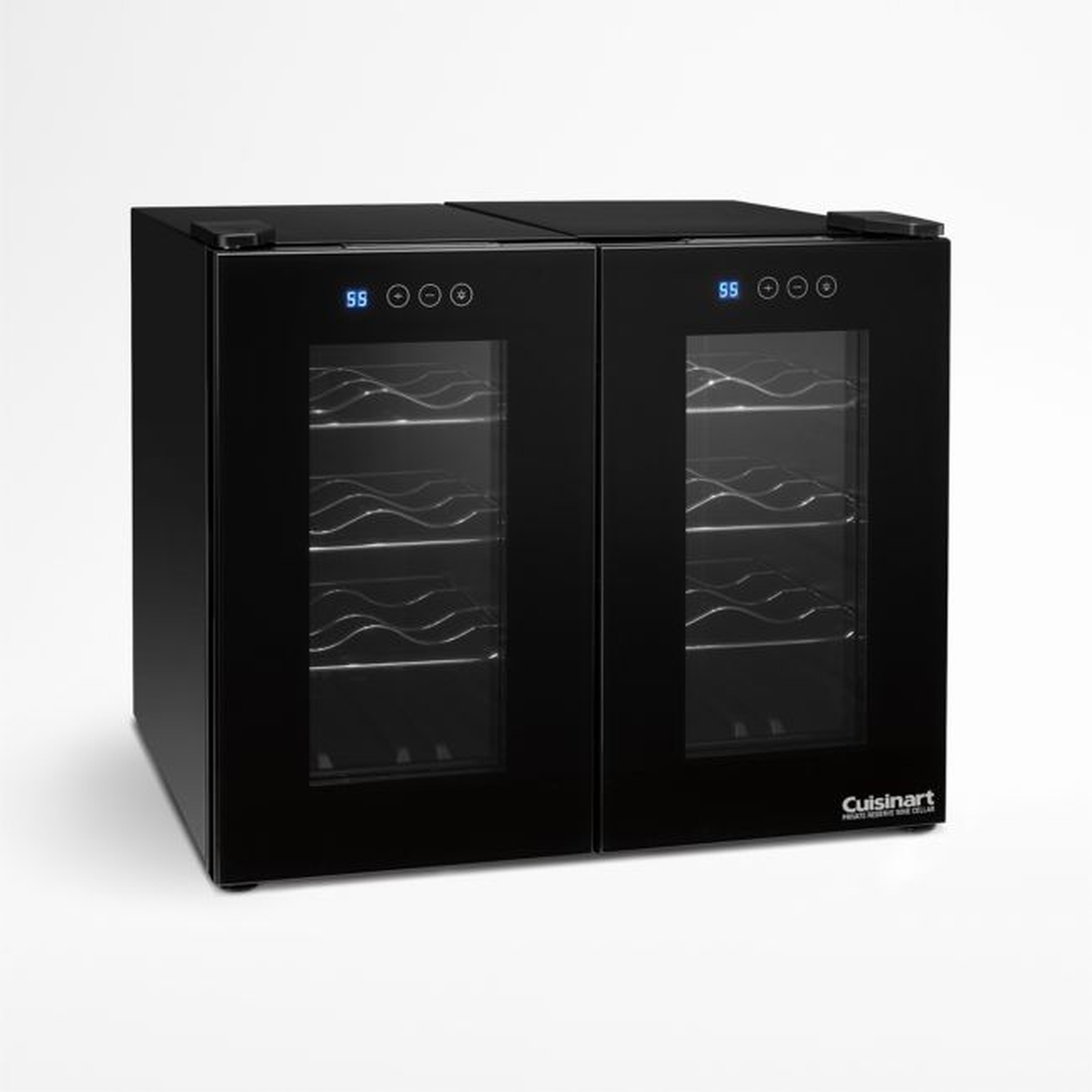 Cuisinart® Private Reserve® 16-Bottle Dual Zone Wine Fridge - Crate and Barrel