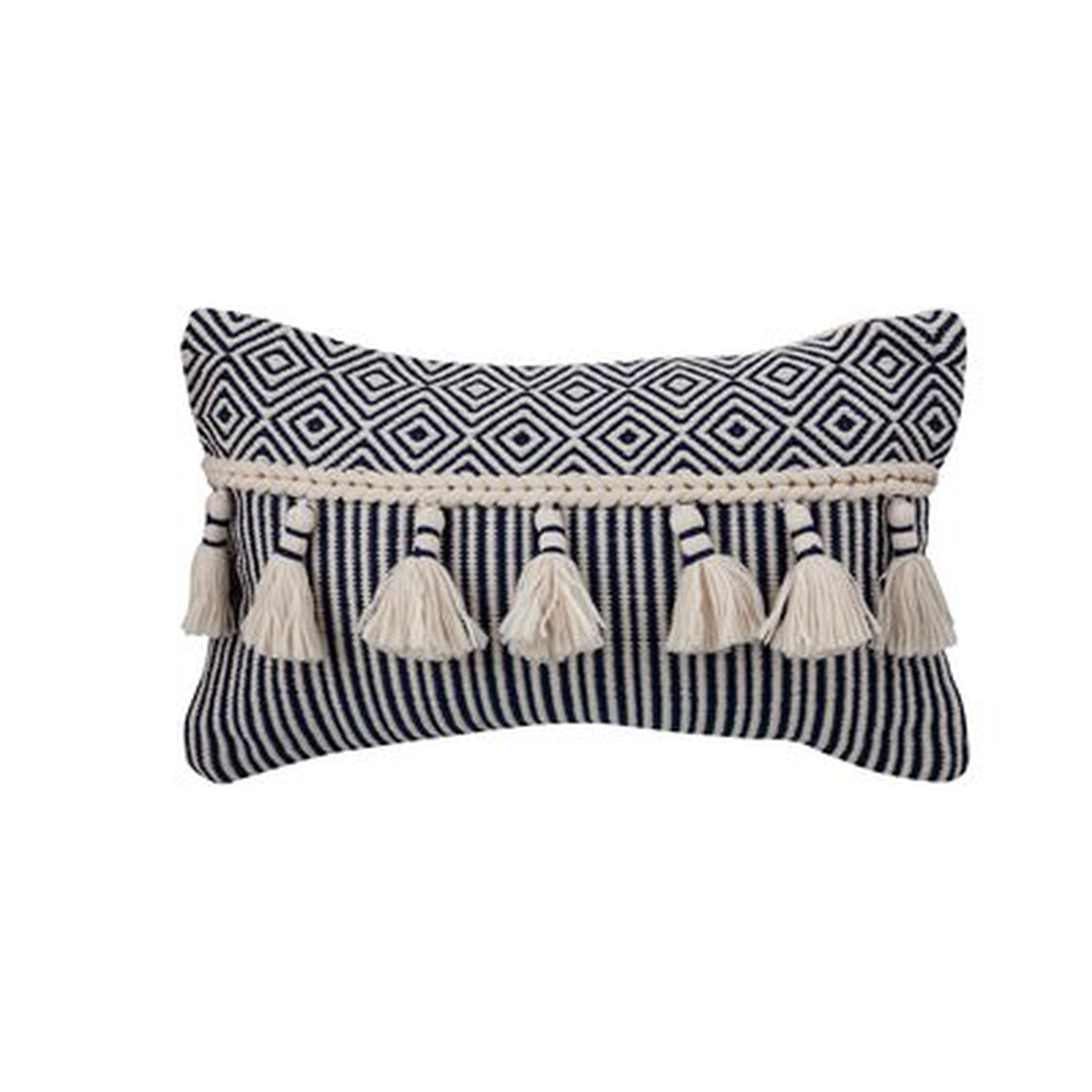 Ibiza Outdoor Pillow, 12" X 20" With Tassels - Wayfair