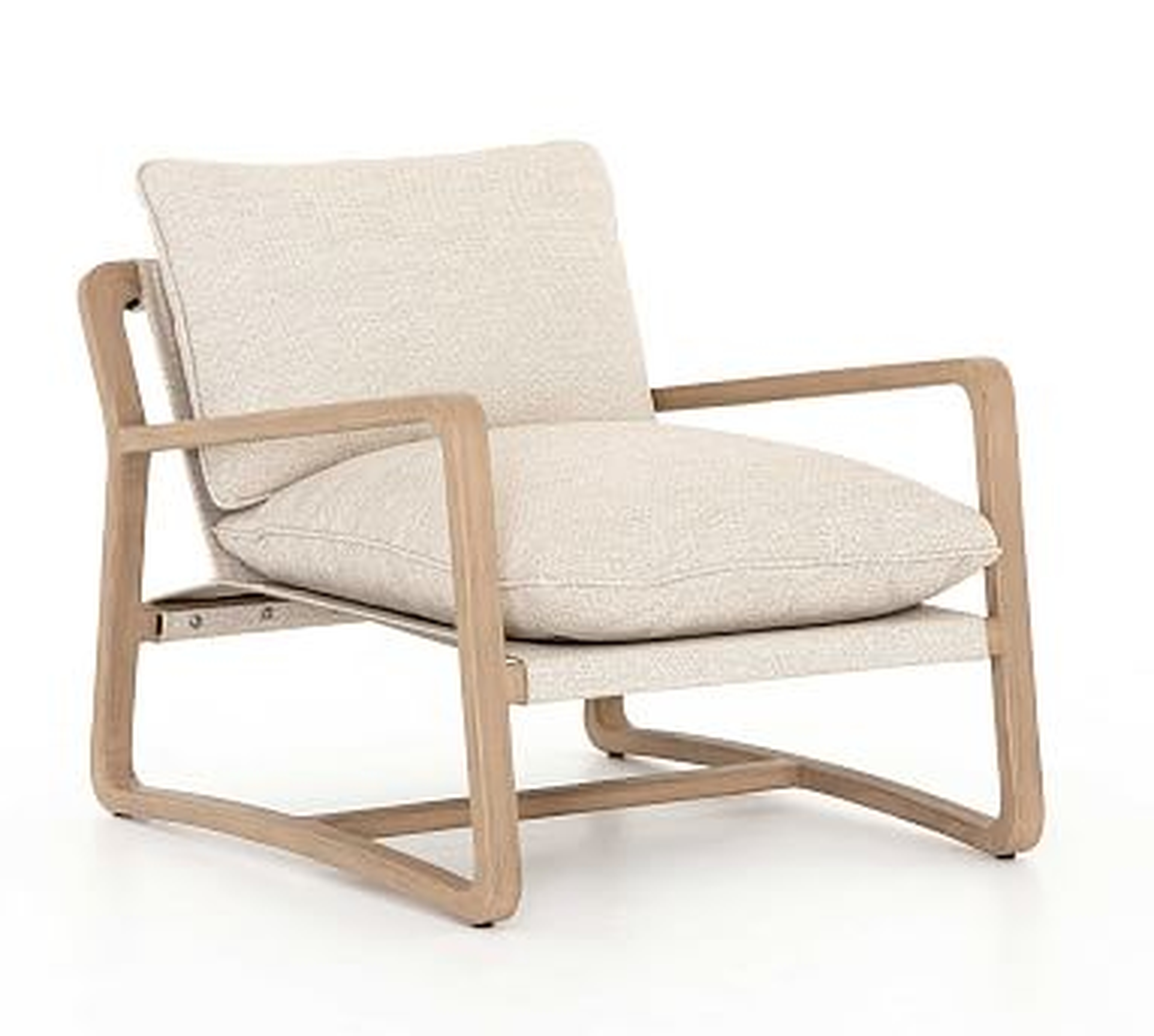 Laika FSC(R) Teak Outdoor Lounge Chair, Sand & Brown - Pottery Barn