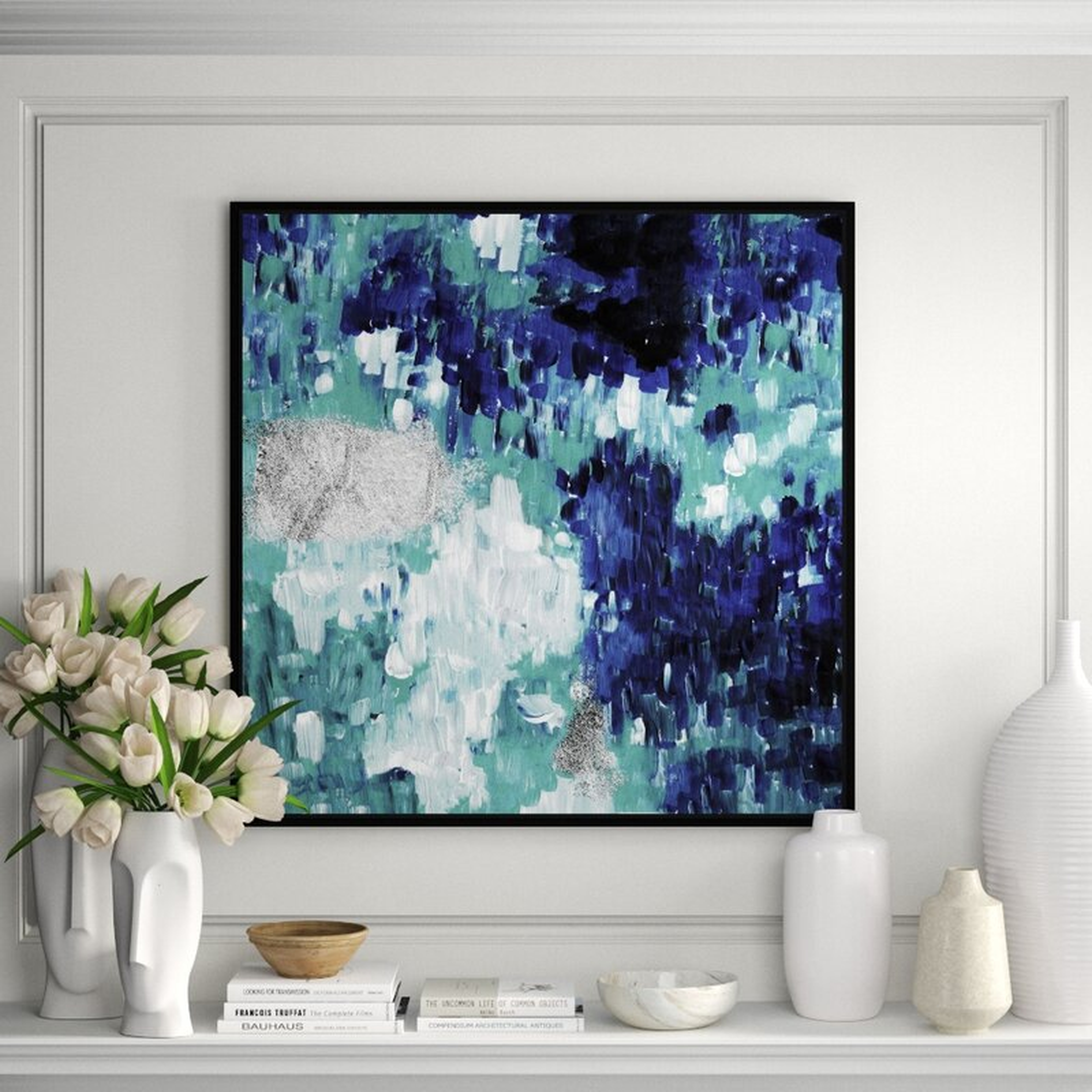 JBass Grand Gallery Collection Elements IV - Floater Frame Painting on Canvas - Perigold