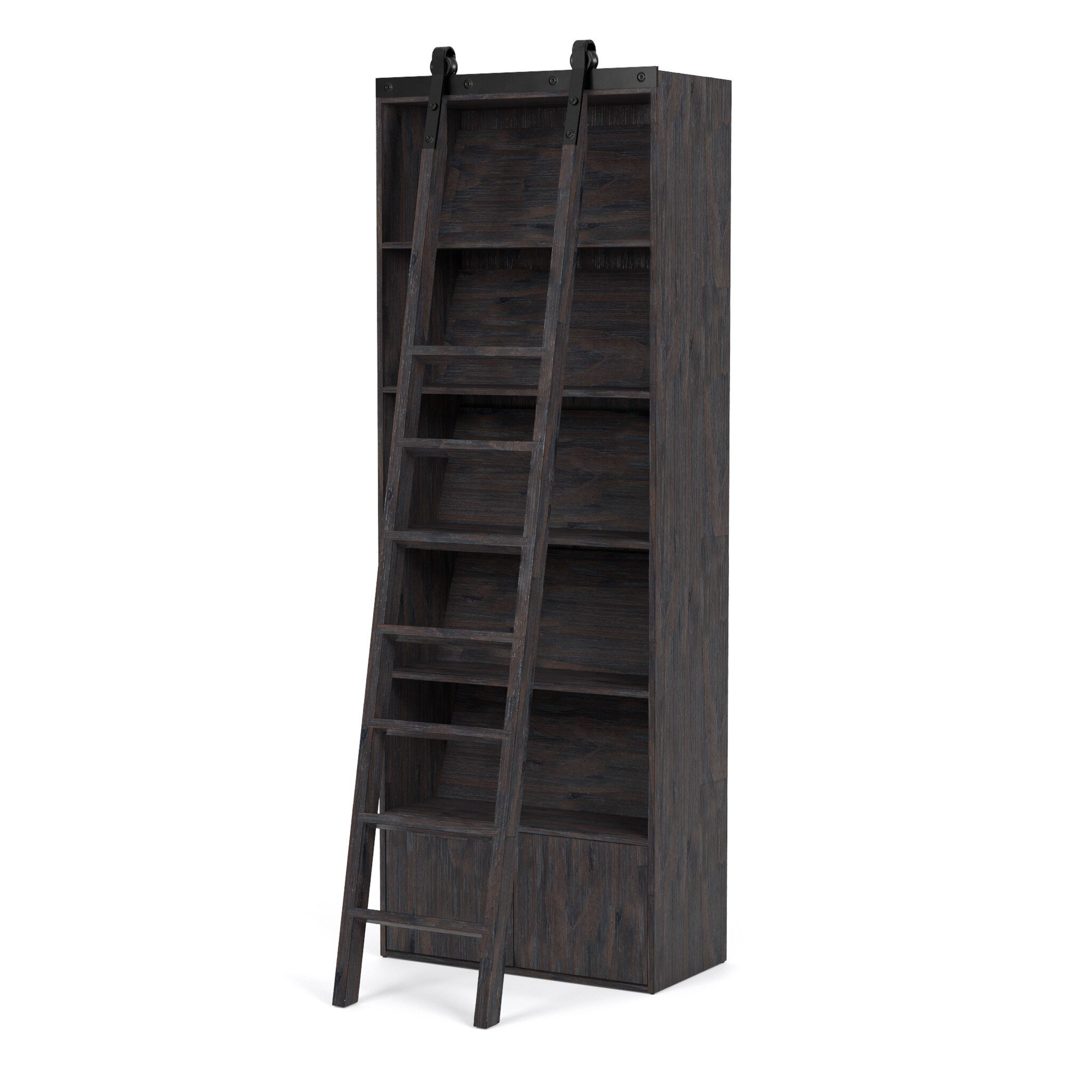 Bane Bookshelf - Dark Charcoal - Four Hands