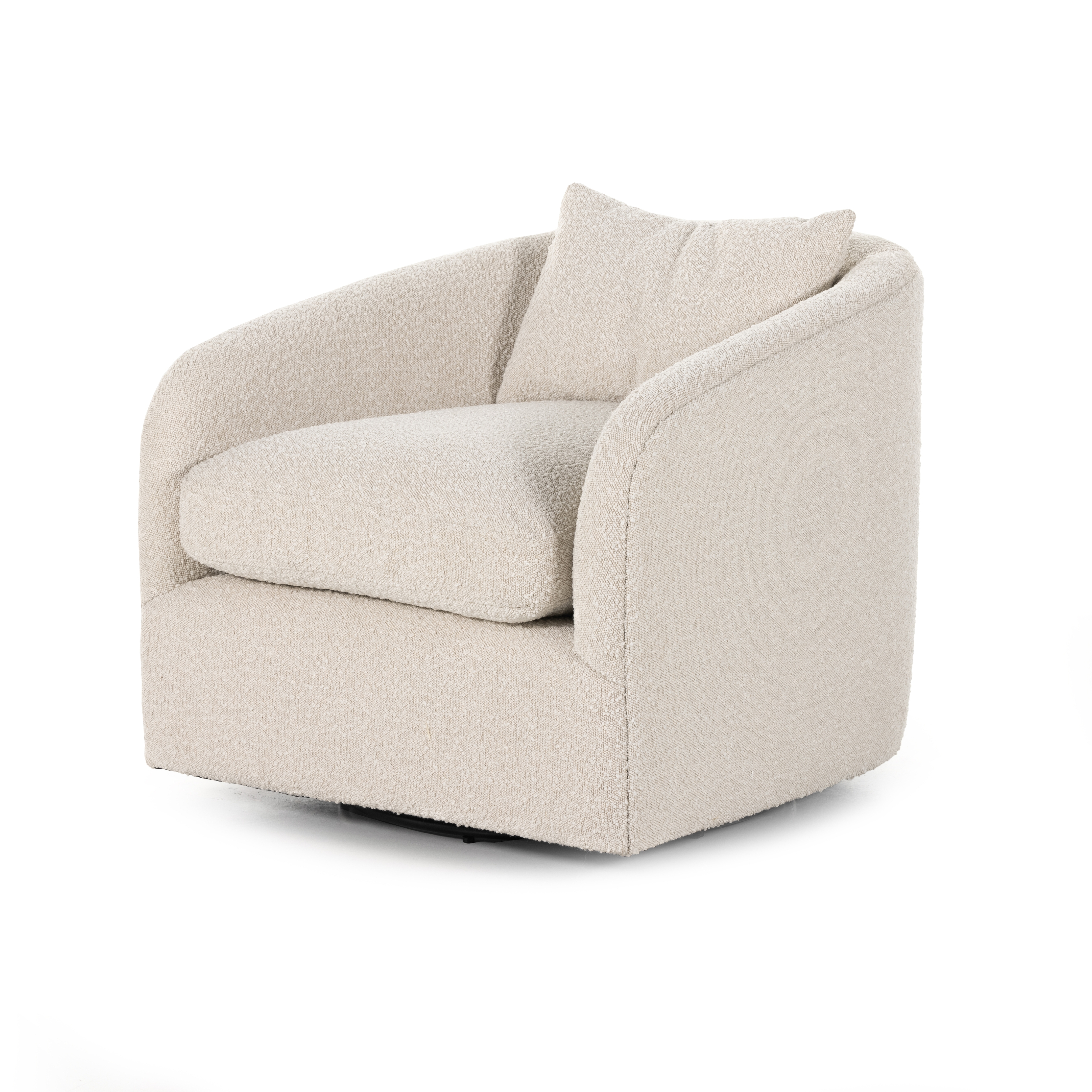 Topanga Swivel Chair-Knoll Natural - Four Hands