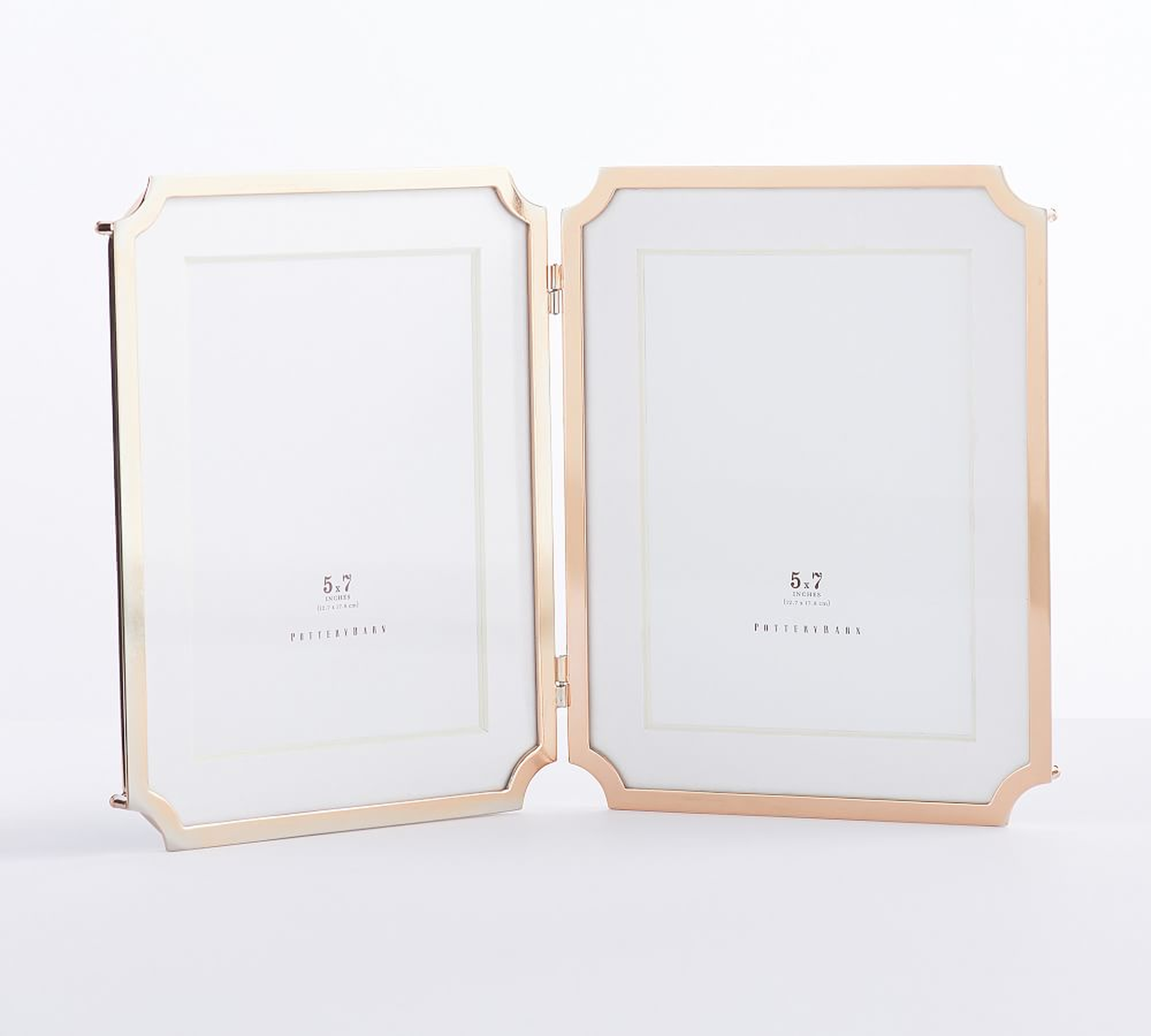 Monique Lhuillier Marlowe Frame, Rose Gold, 5"X7", Hinged - Pottery Barn