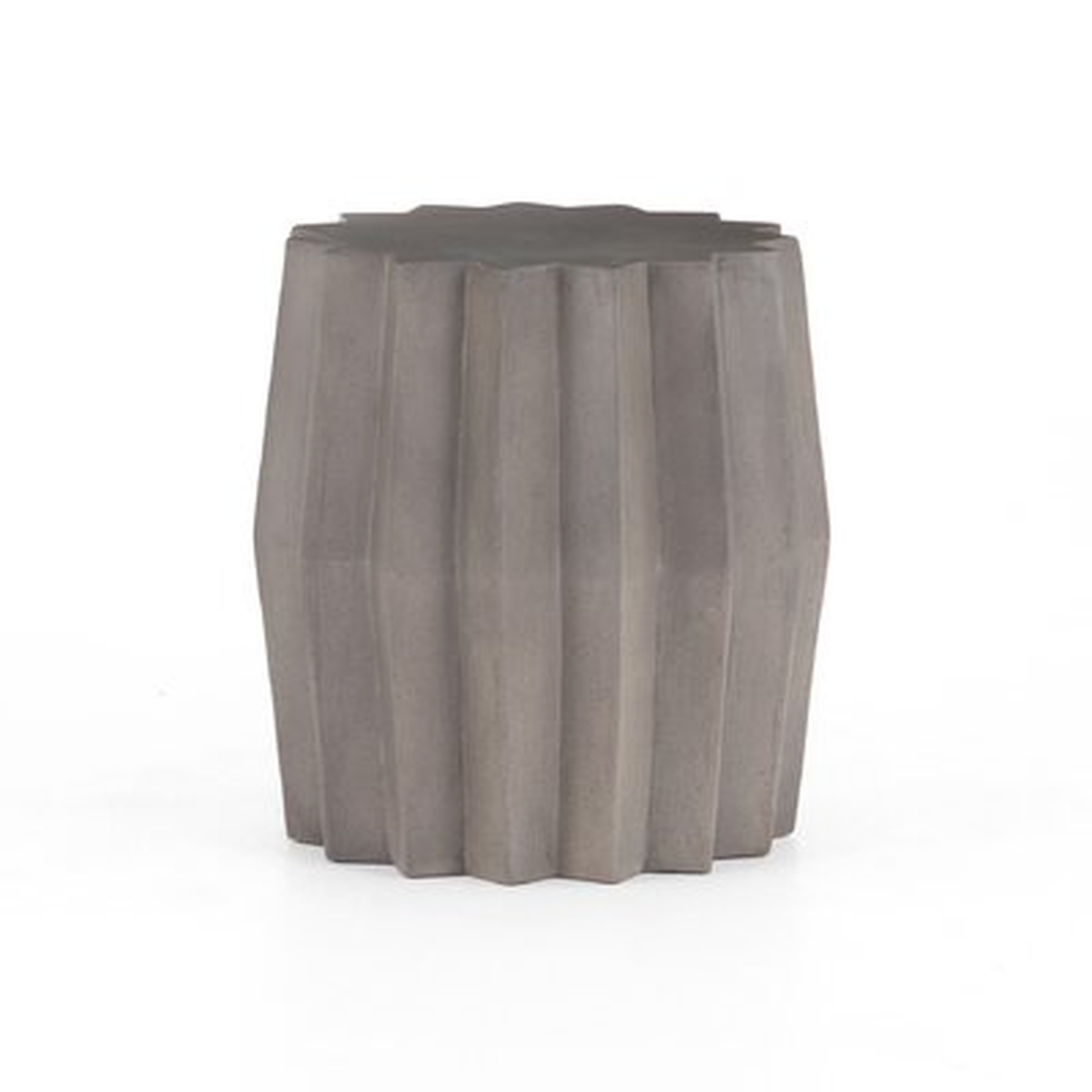 Everett Outdoor Concrete Side Table - Wayfair