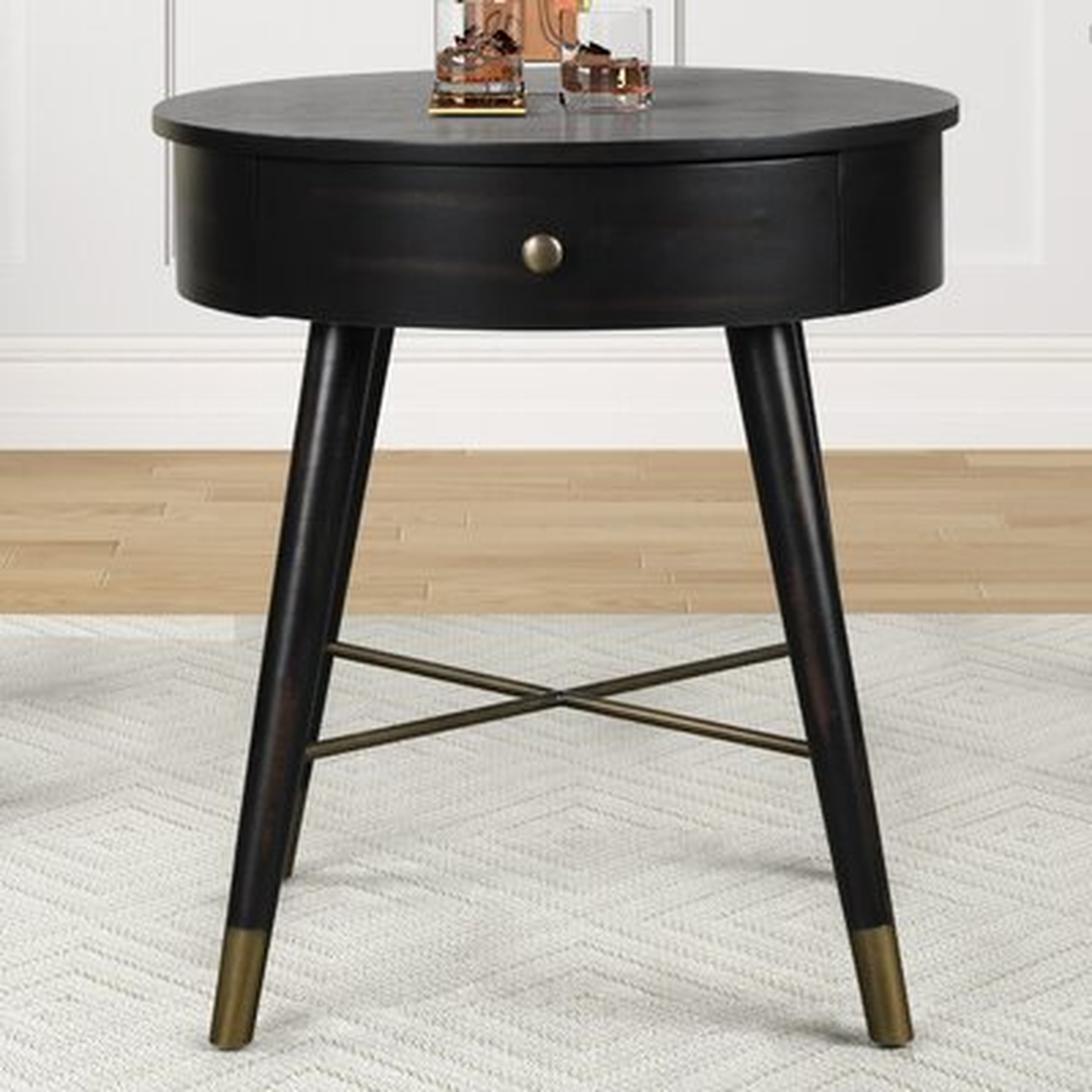 Manorville End Table with Storage - Wayfair