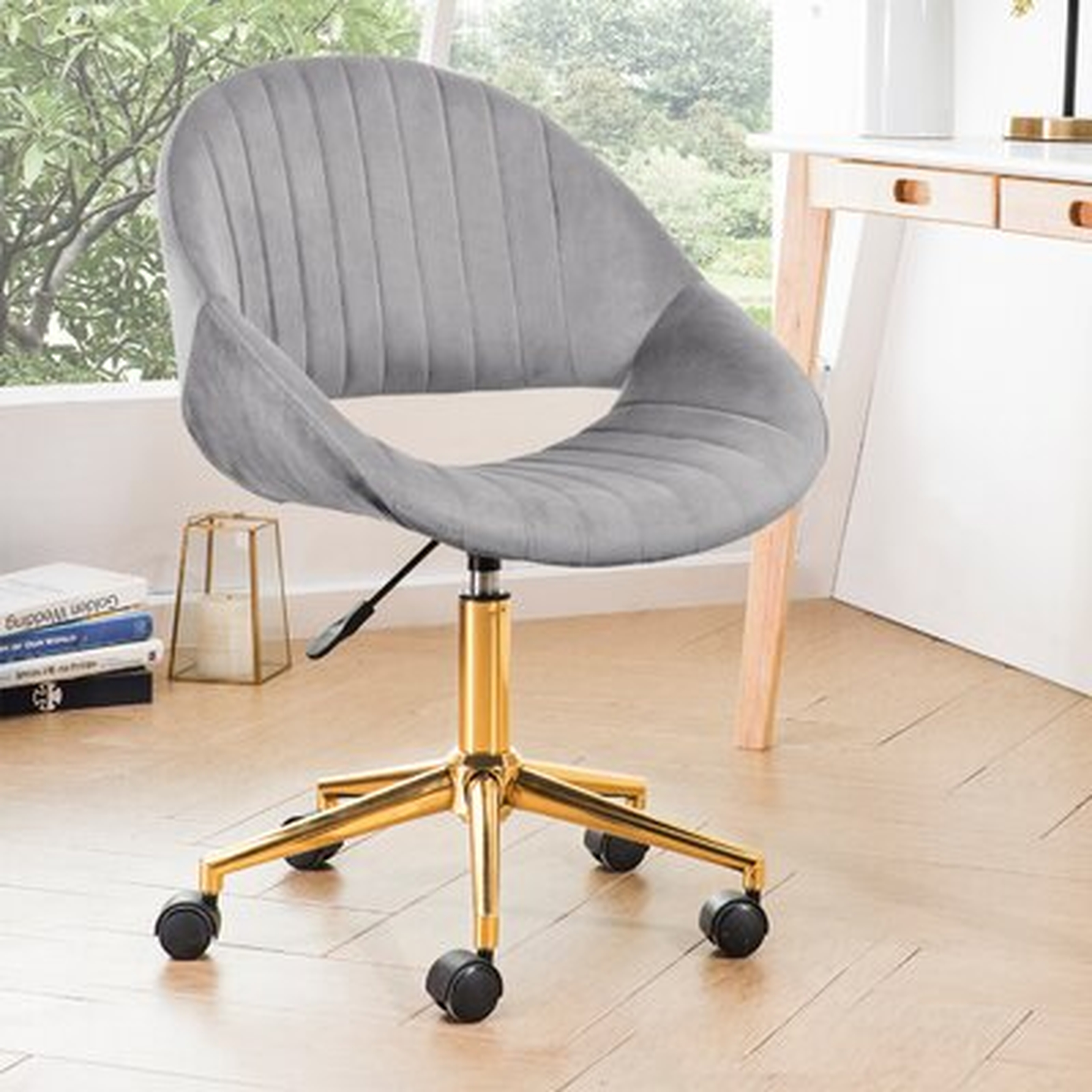 Albaugh Velvet Task Chair - Wayfair