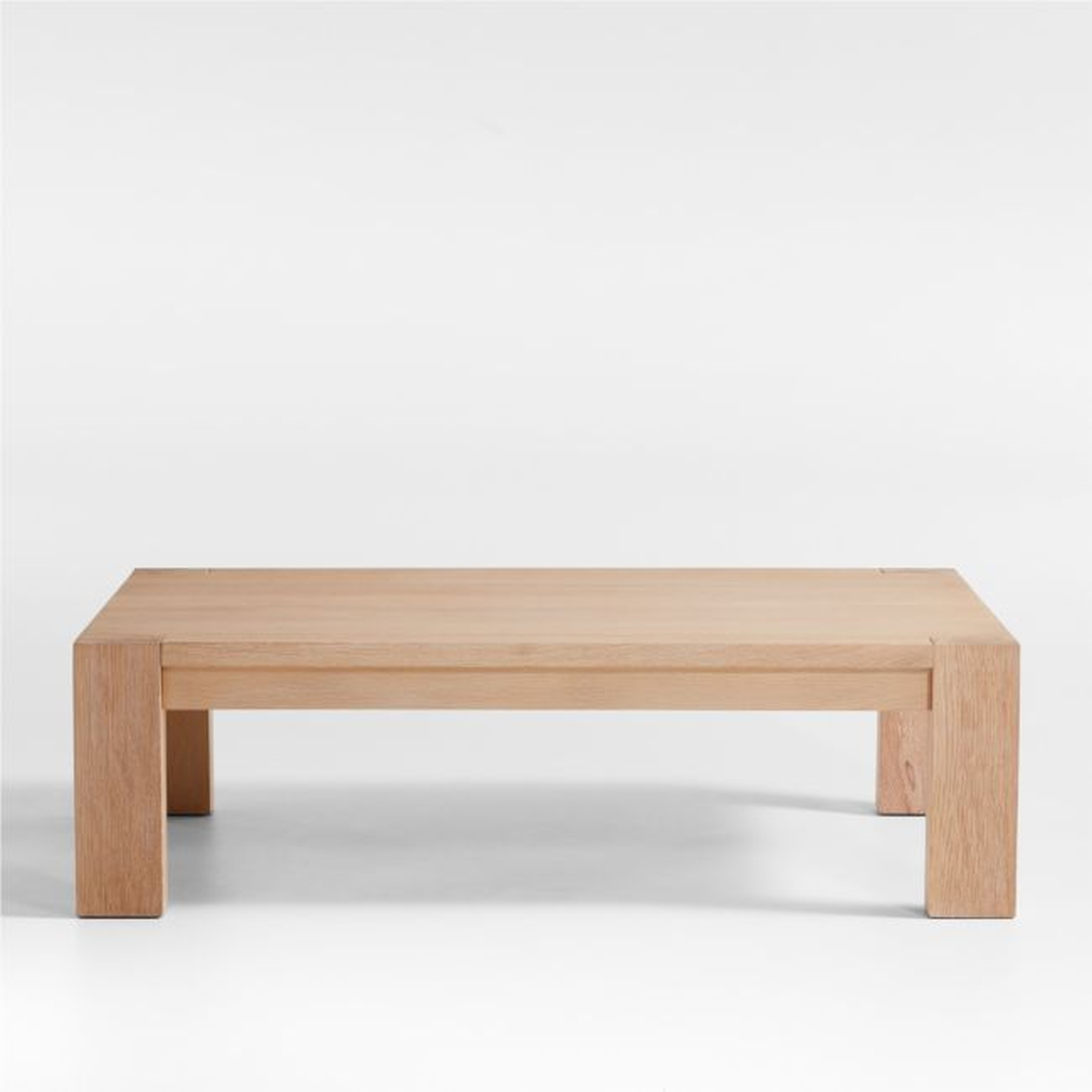 Terra Natural White Oak Wood 54" Rectangular Coffee Table - Crate and Barrel