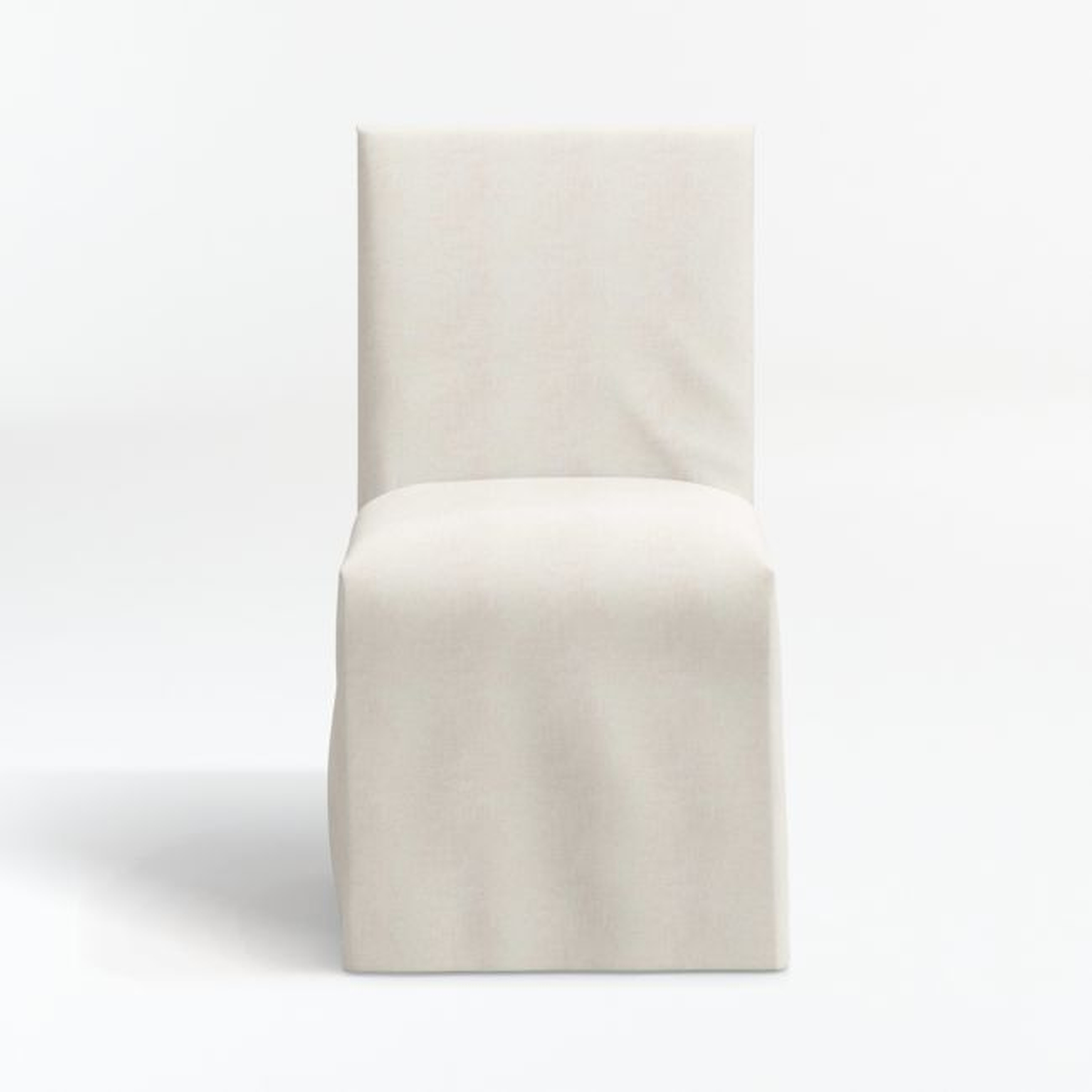 Addison White Slipcover Dining Chair - Crate and Barrel