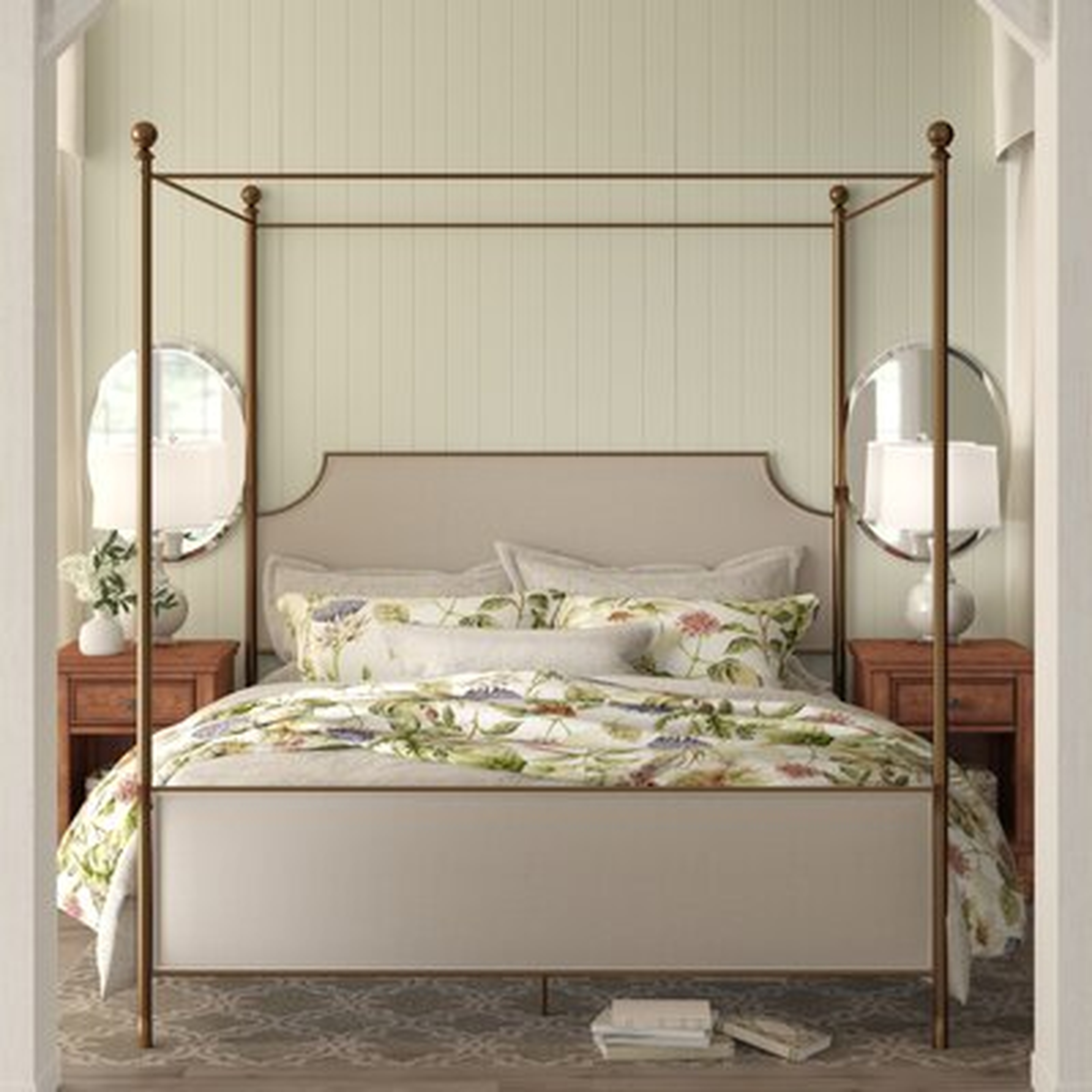Alexandra Low Profile Canopy Bed, Queen - Wayfair