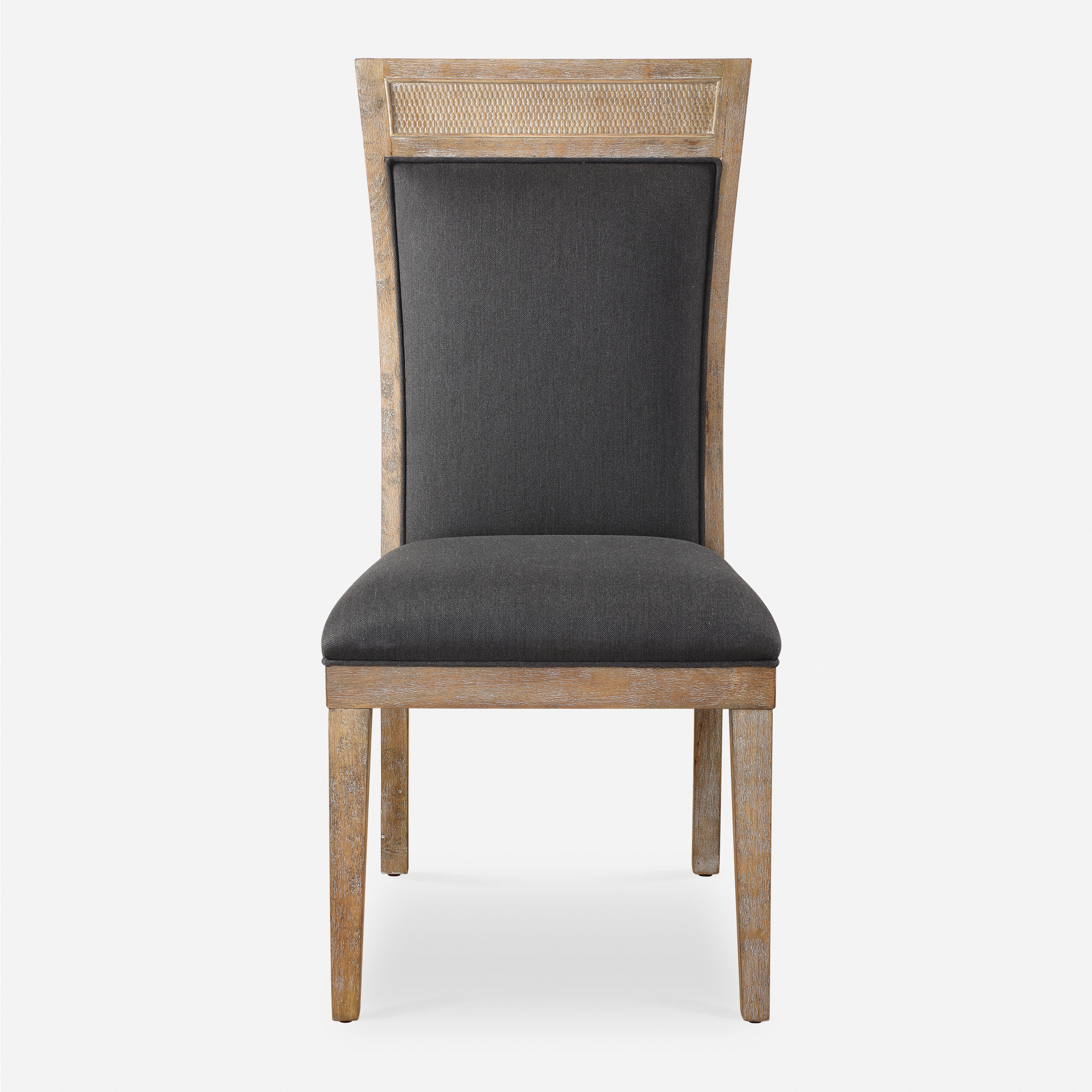Encore Dark Gray Armless Chair - Uttermost