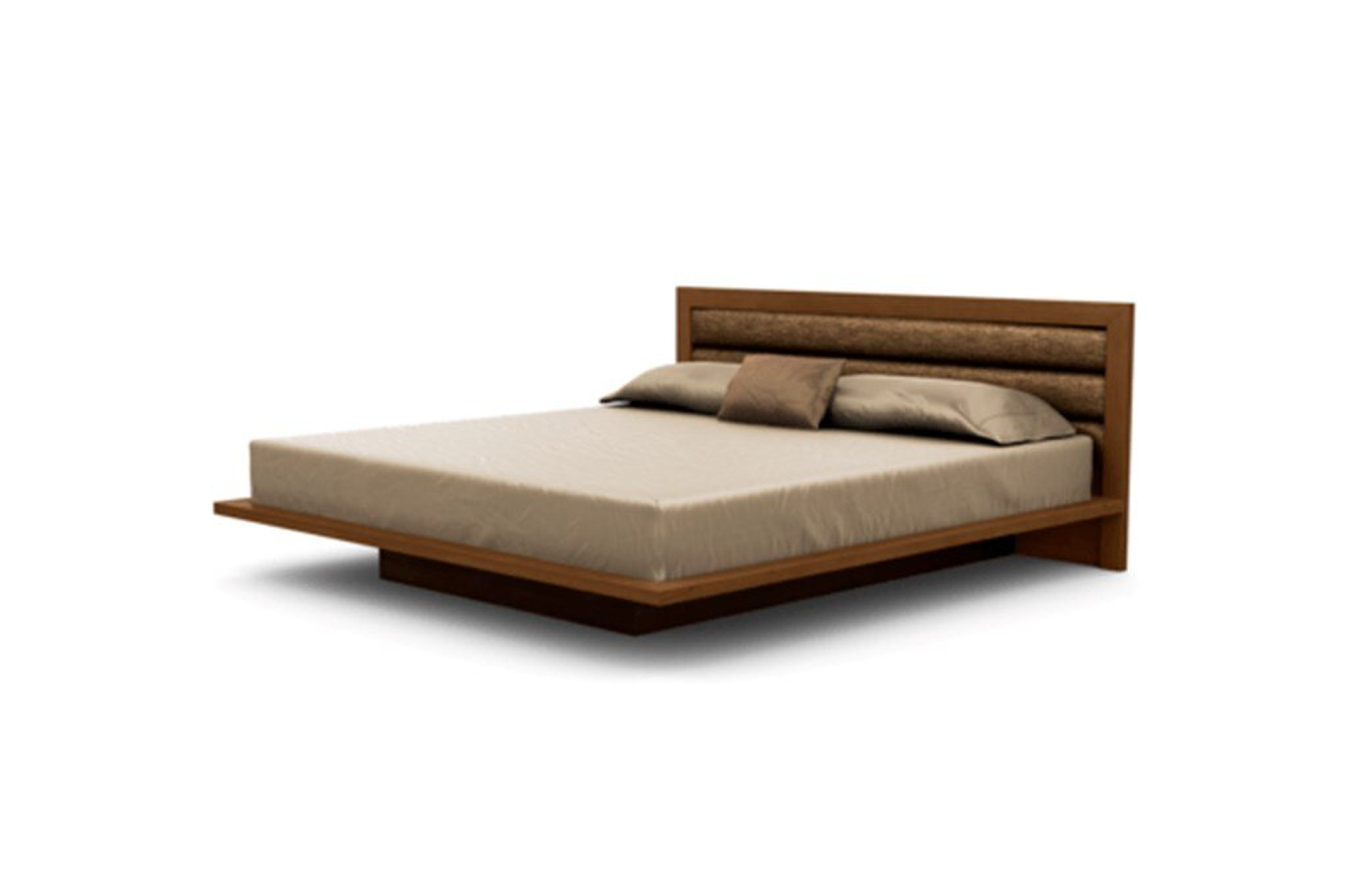 "Copeland Furniture Solid Wood and Upholstered Platform Bed" - Perigold