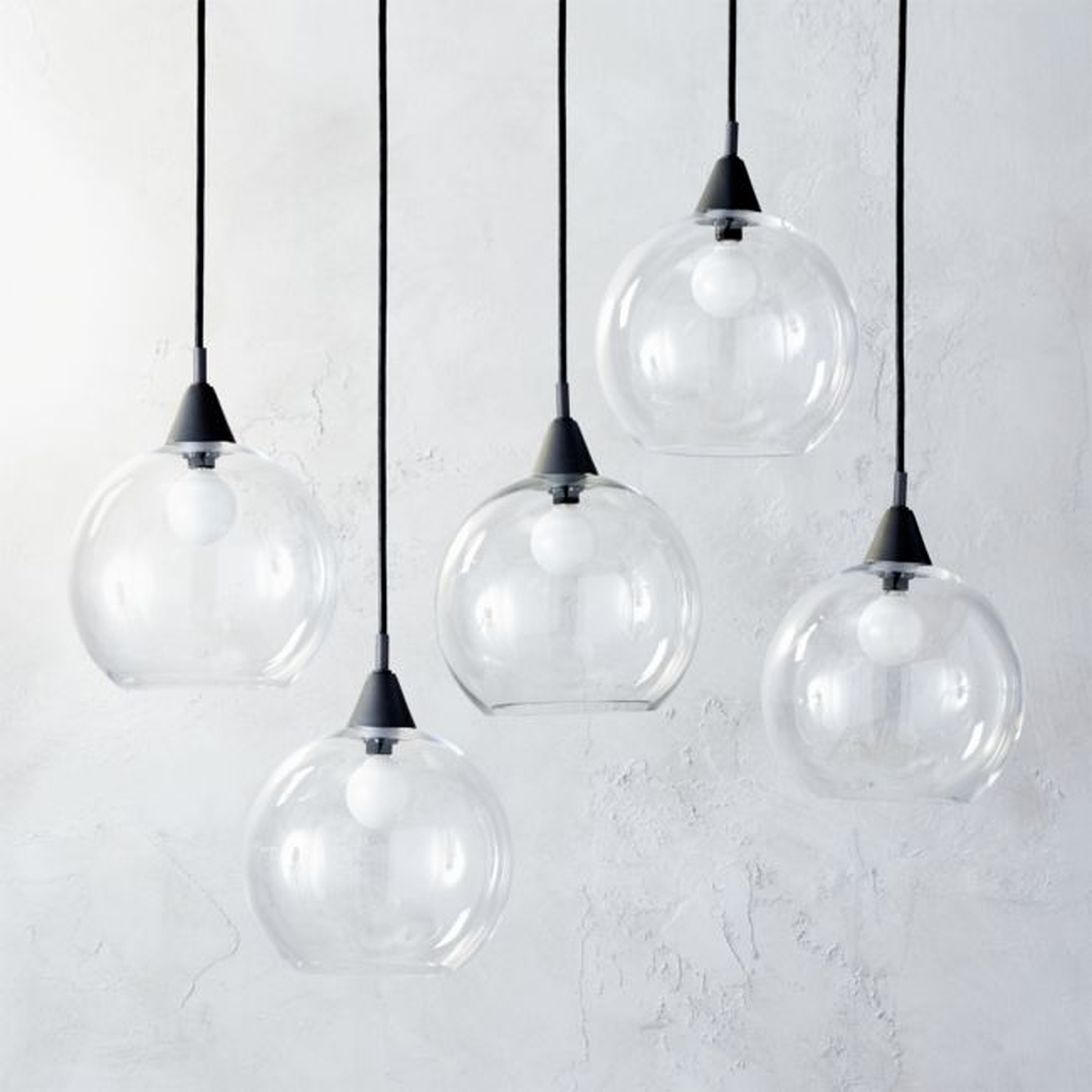 Firefly 5 Bulb Black Pendant Light - CB2
