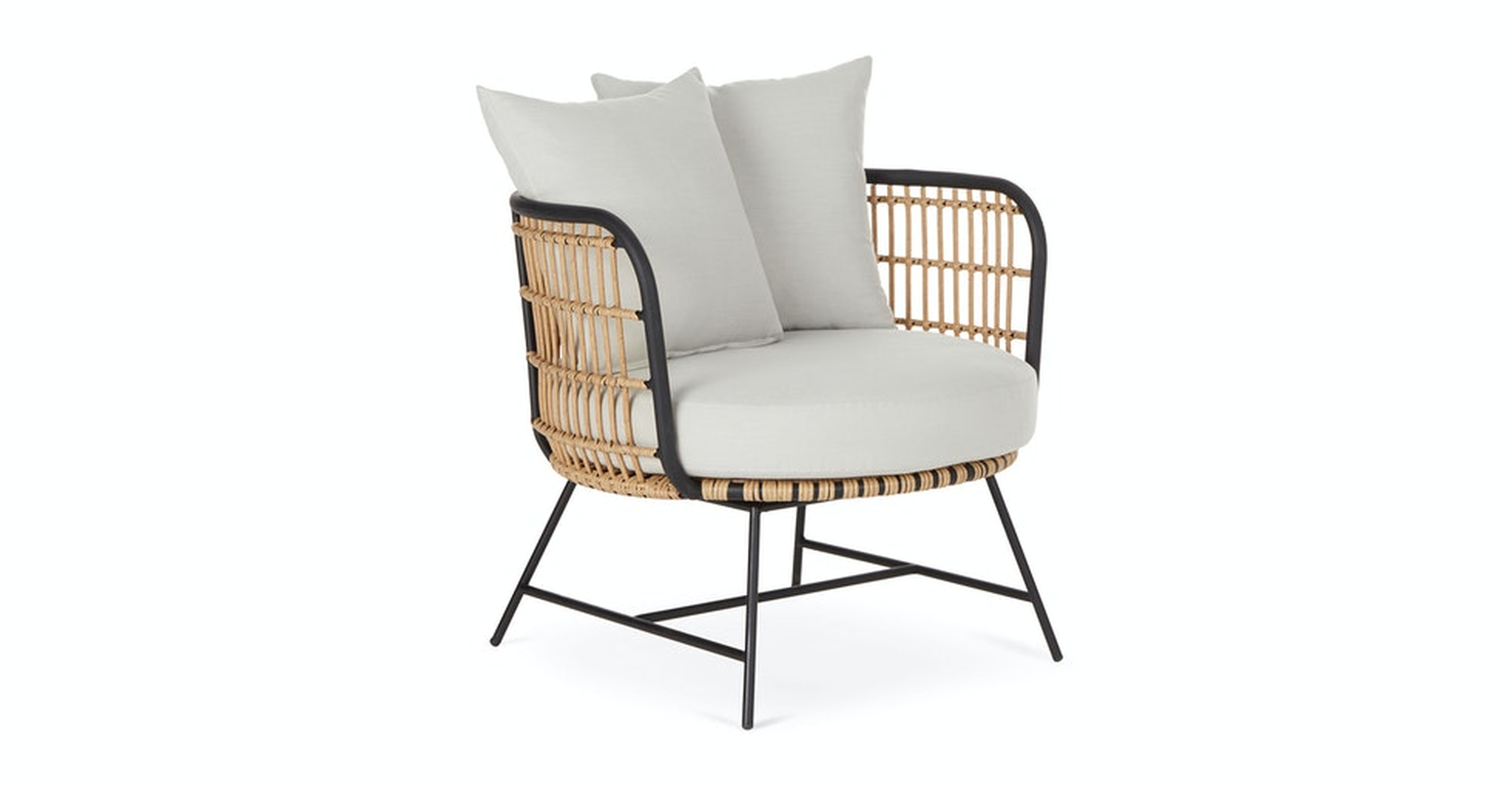 Onya Lily White Lounge Chair - Article