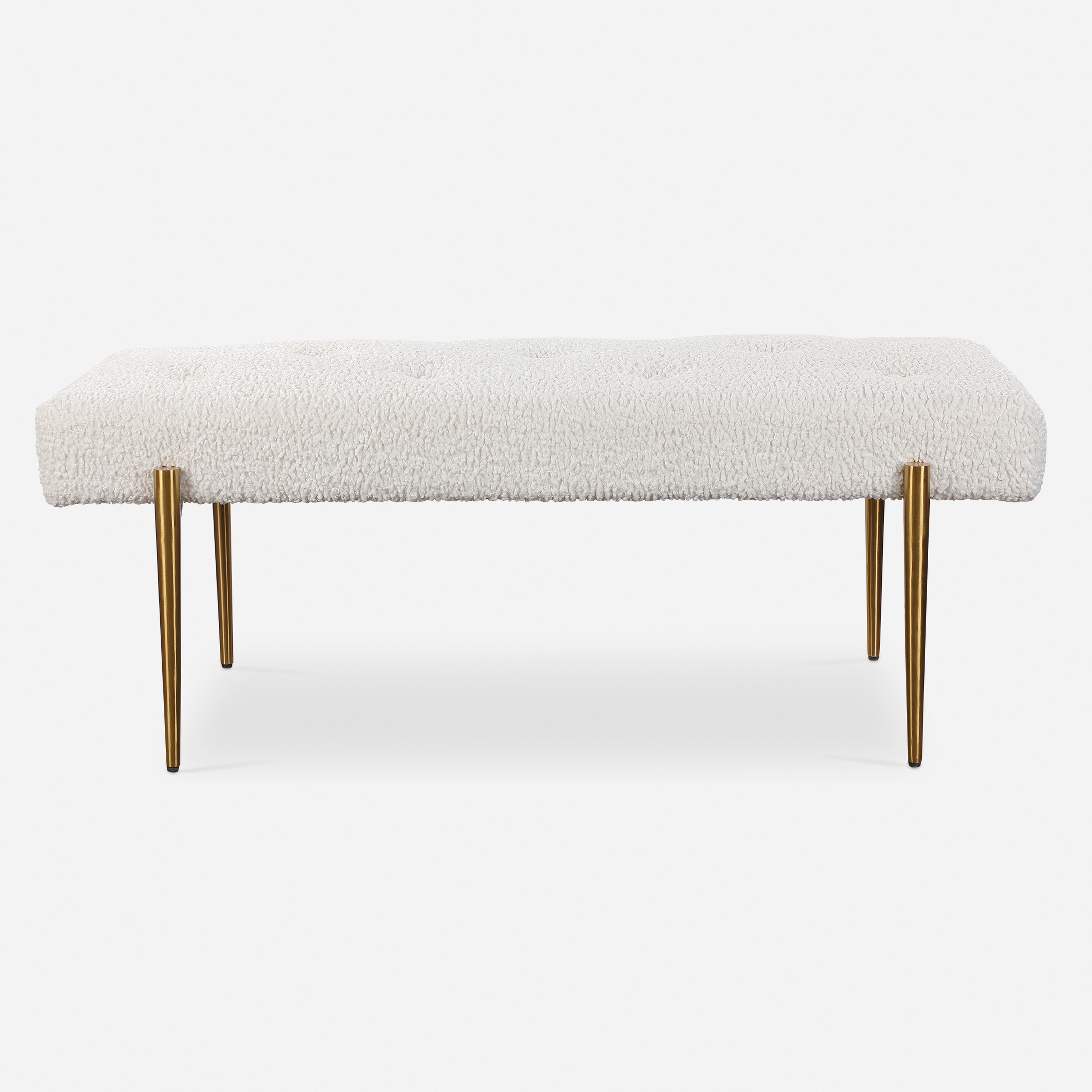 Olivier White Bench - Uttermost