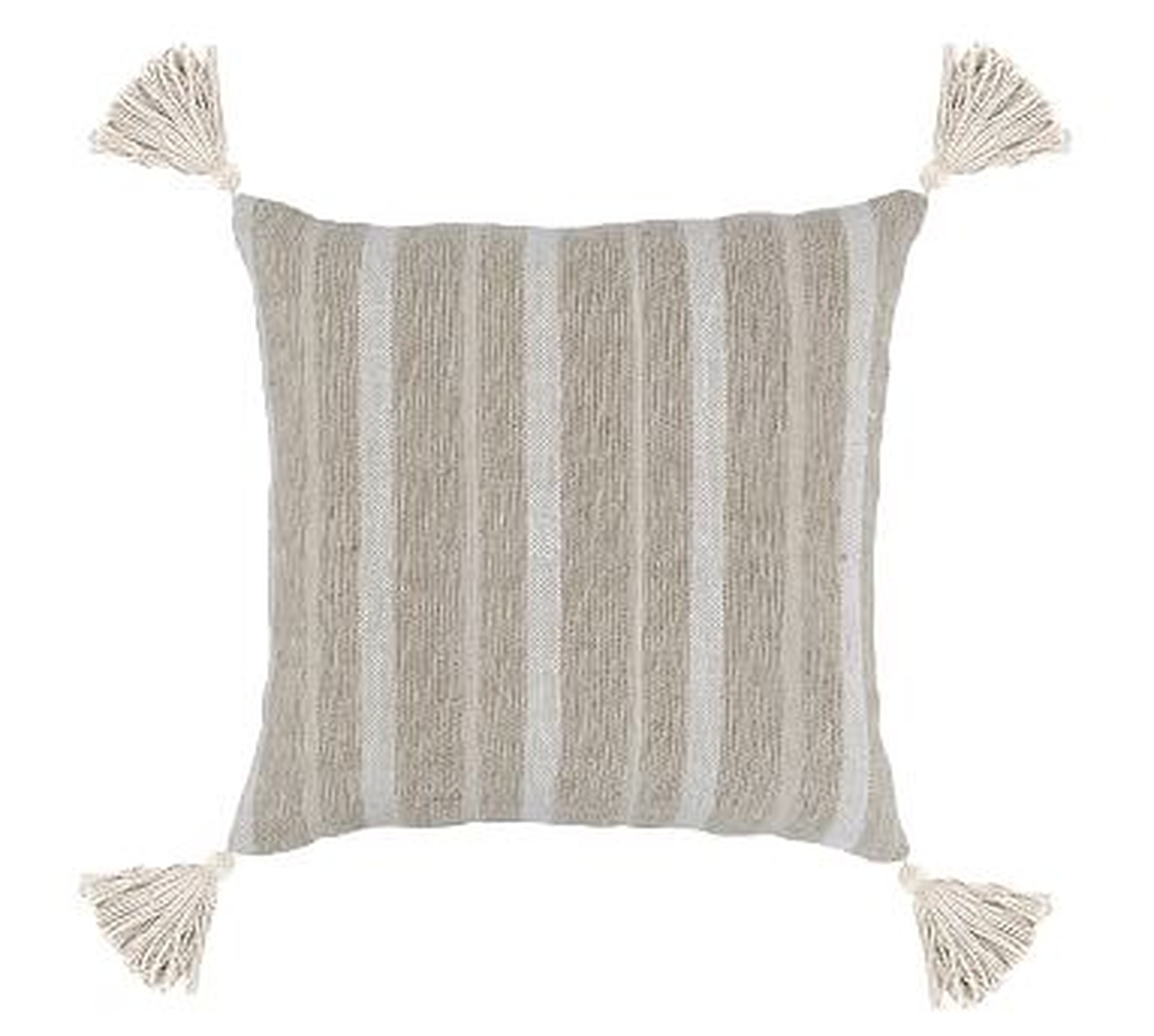 Cash Pillow Cover, 22" x 22", Natural - Pottery Barn