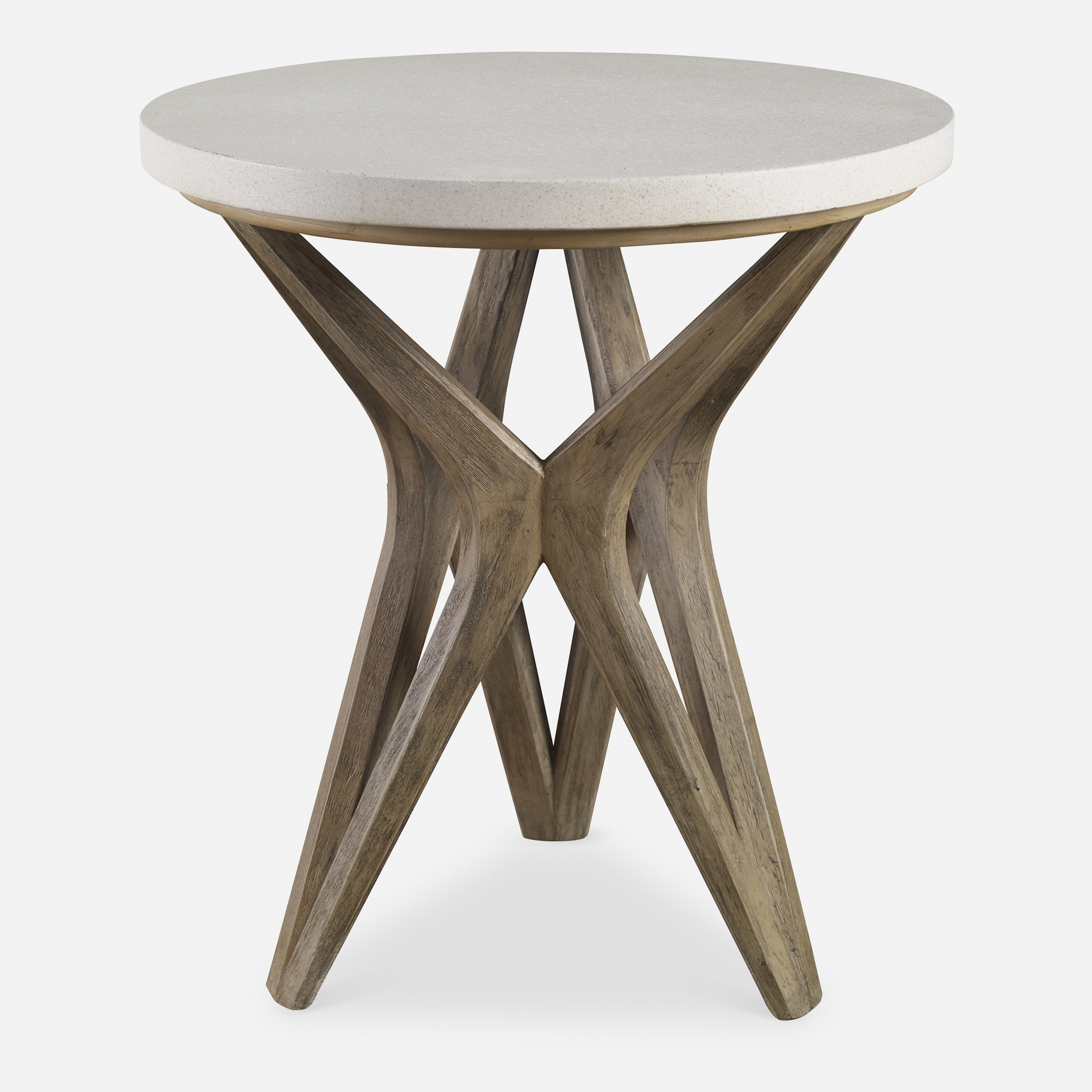 Marnie Limestone Side Table - Uttermost