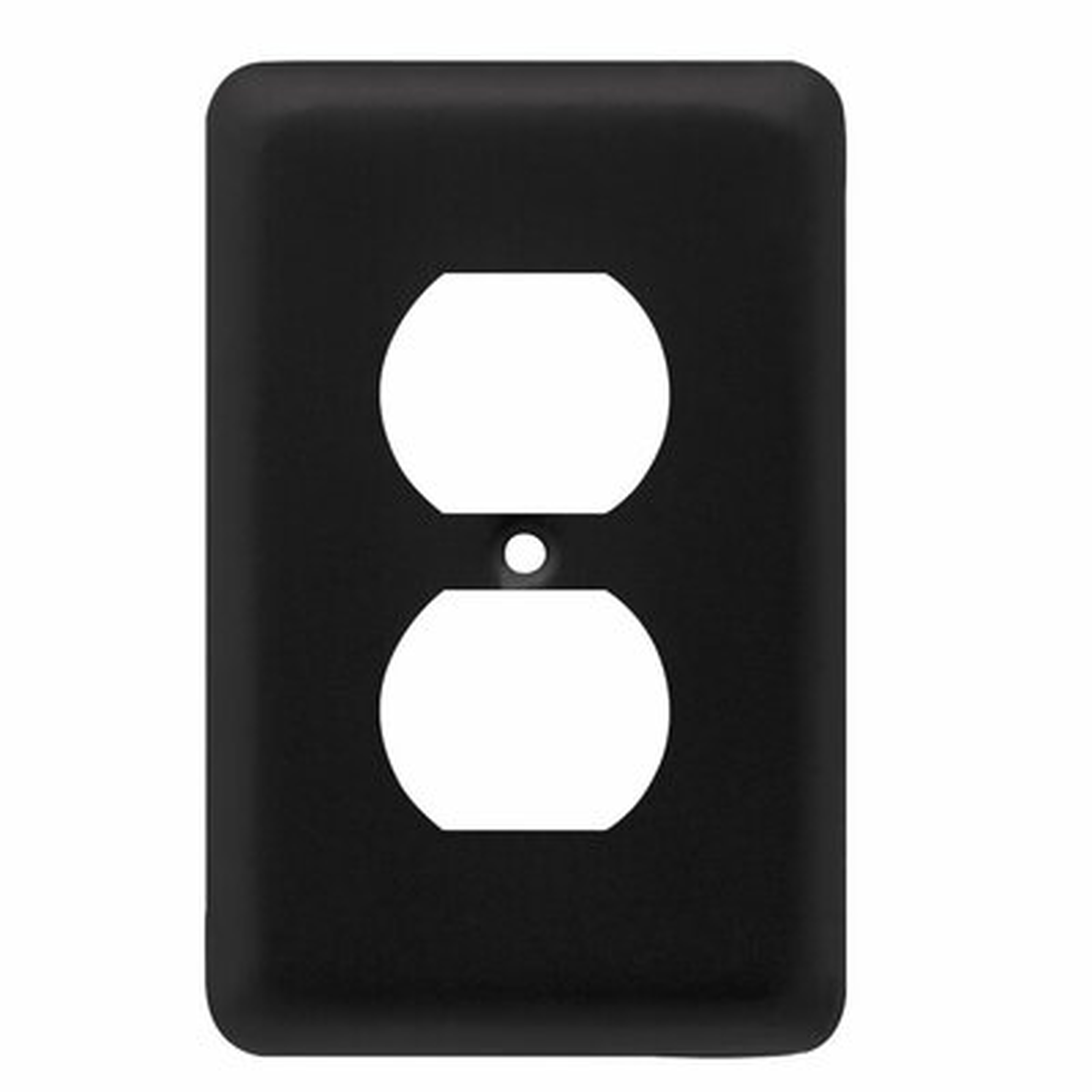 Stamped Round 1-Gang Duplex Outlet Wall Plate - Wayfair